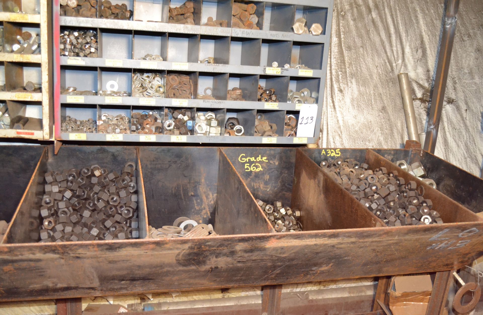 Lot Consisting of Parts Bins With Misc. Hardware Including Bolts, Nots, Washers, Pins, Etc. - Image 9 of 12