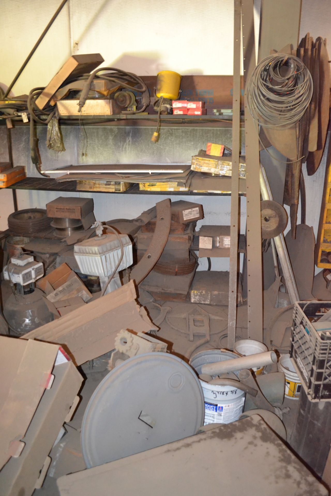 Contents of Mezzanine, Including But Not Limited To: LP Tank, Misc. Bolts, Old Welders & Wire - Image 2 of 17