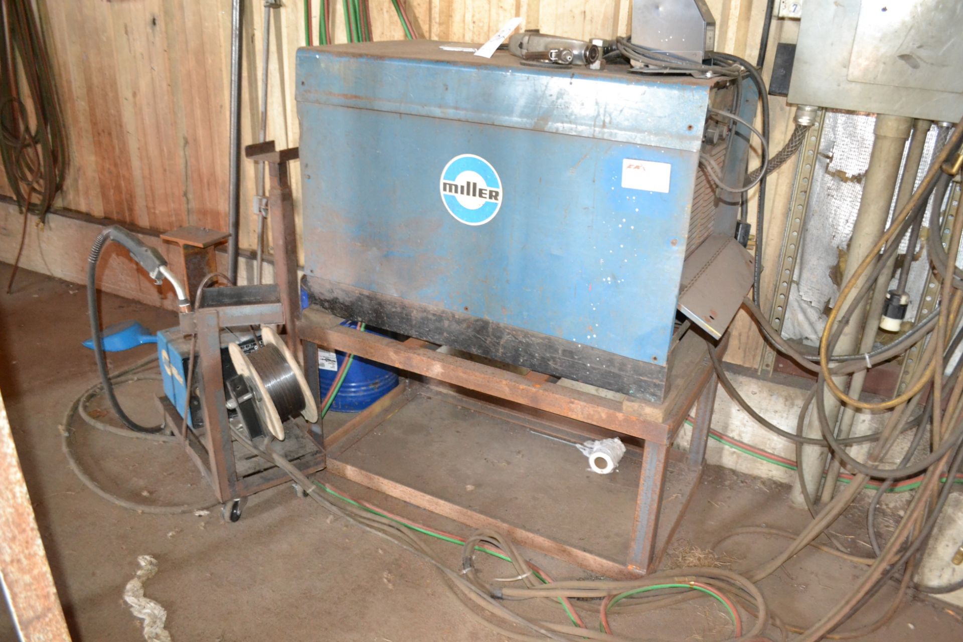 Miller Model Pulstar 450 Arc Welder, S/N JD676362; With 22A Wire Feeder - Image 3 of 6