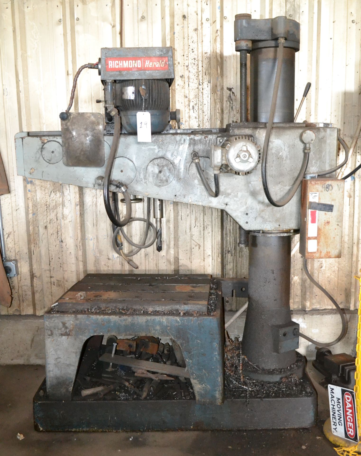 Richmond Herald Radial Arm Drill, Approximately 3' Arm, 8" Column