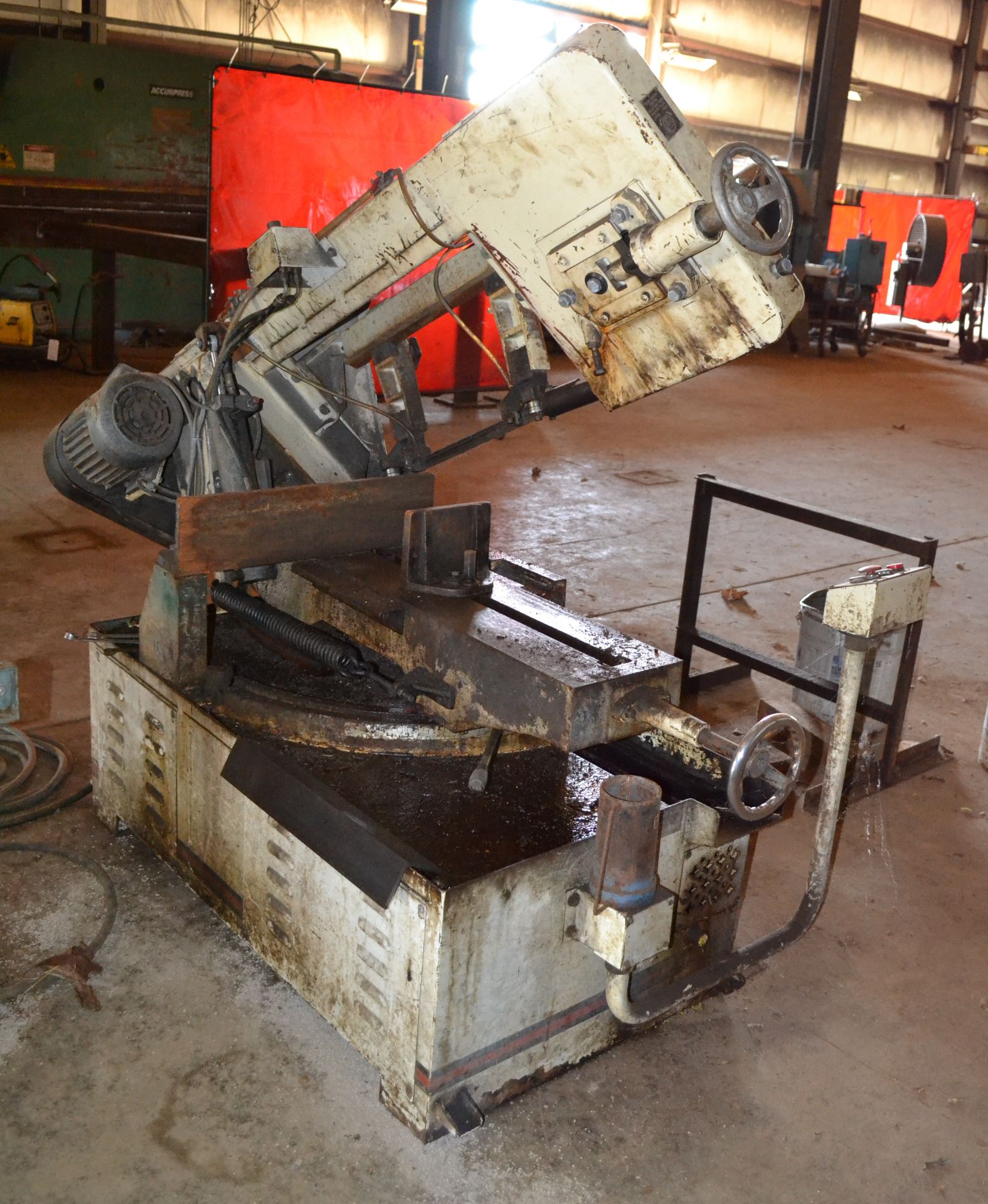 Jet Model J-7040M Horizontal Bandsaw, S/N 0903016; With Shop Built Roller Conveyor (RIGGER - Image 3 of 6