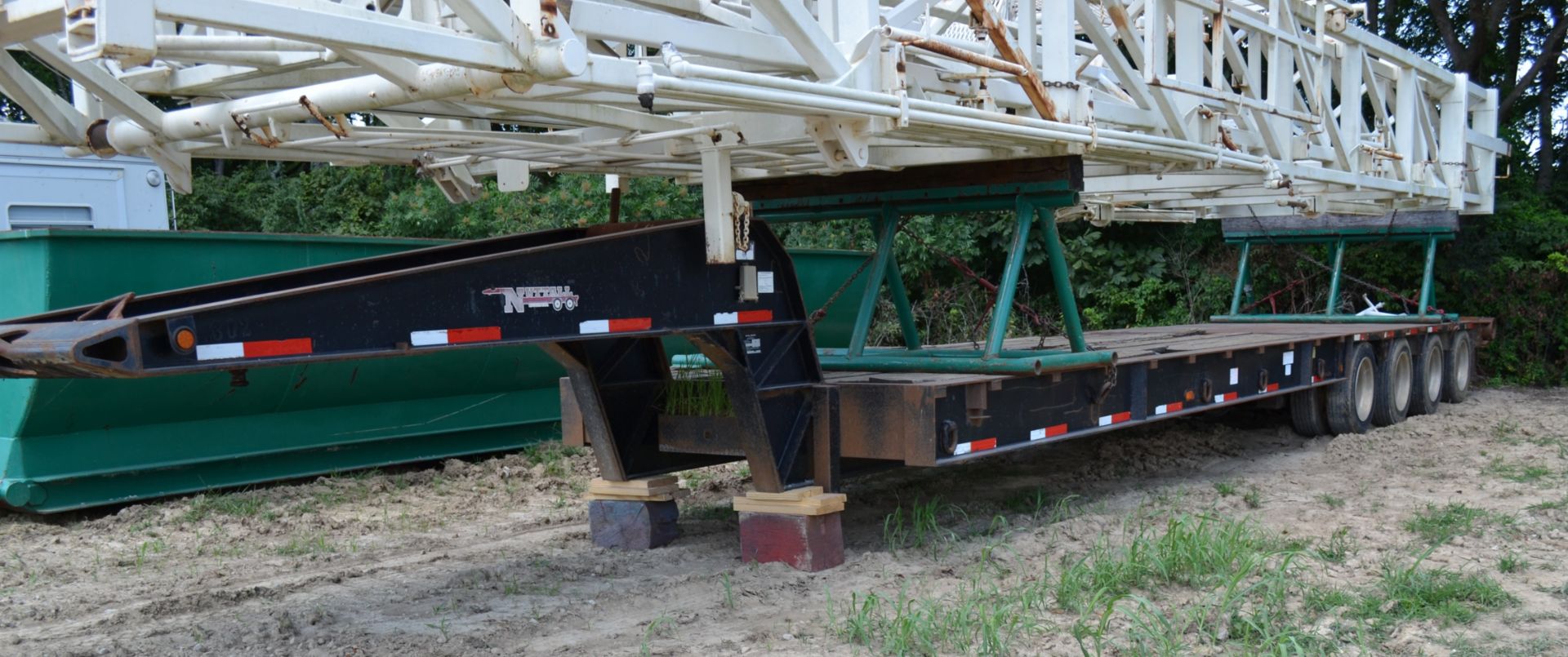 2008 Nuttall Model 460LB Oilfield Lowboy Trailer