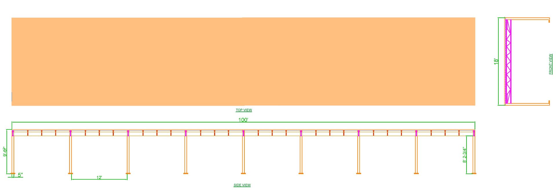 1800 SQ FT OF MEZZANINE WITH WOODEN FLOOR DECKING, OVERALL SIZE: 18'W X 96'LONG X 114"H - Image 2 of 7