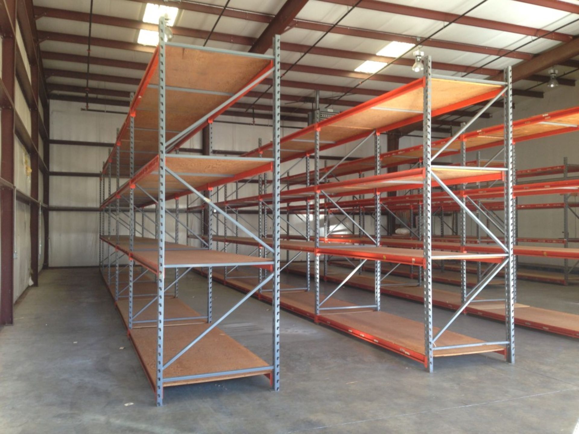10 BAYS OF PALLET RACKING SIZE: 12'H X 48"D X 117"W. ONE MONEY - Image 2 of 4