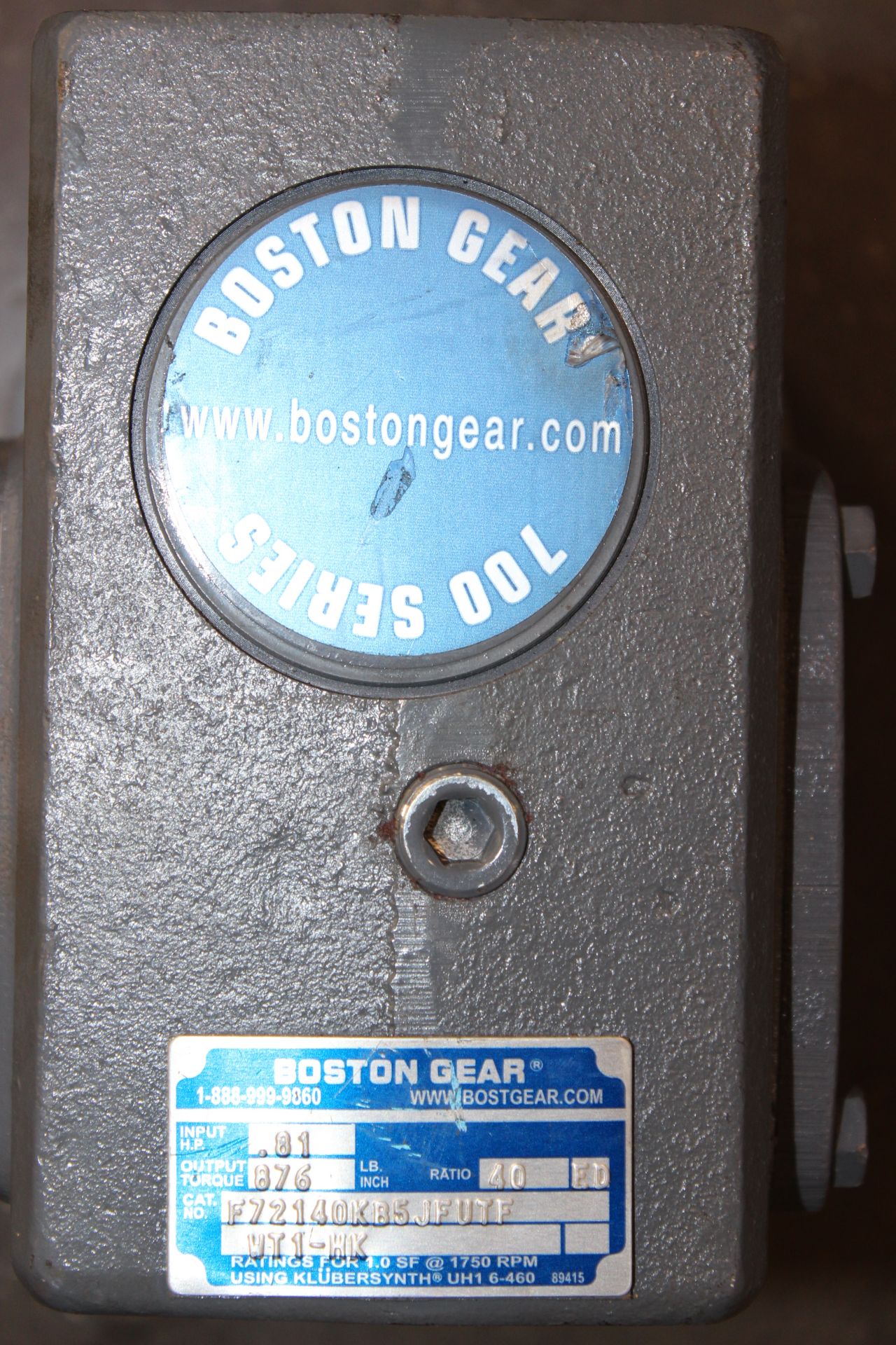 BOSTON GEAR 700 SERIES GEARBOX, - Image 3 of 3