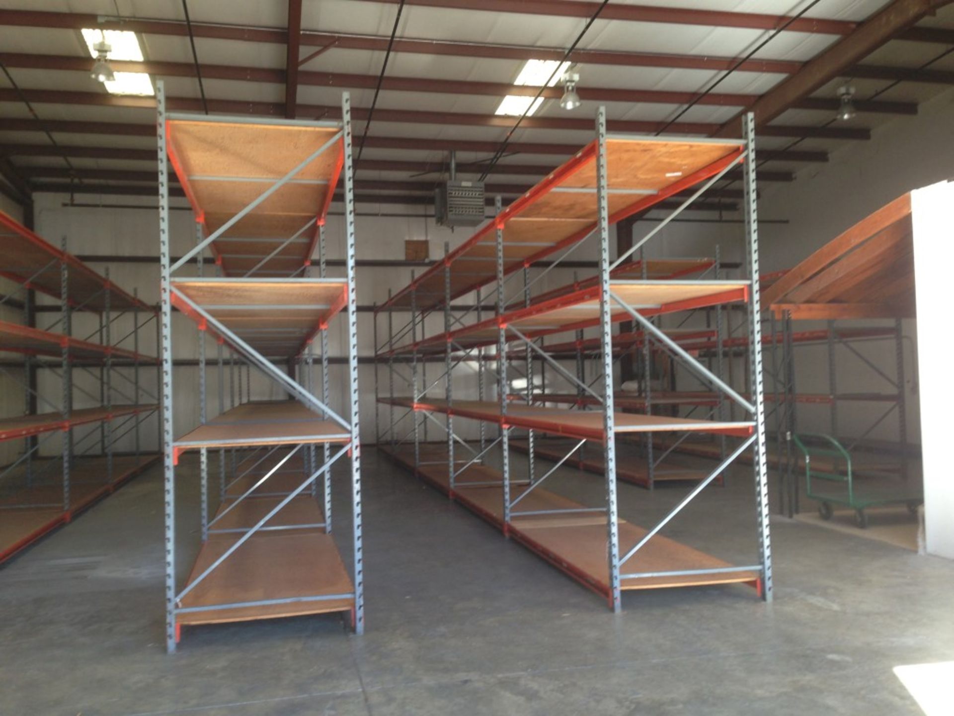 10 BAYS OF PALLET RACKING SIZE: 12'H X 48"D X 117"W. ONE MONEY - Image 3 of 4