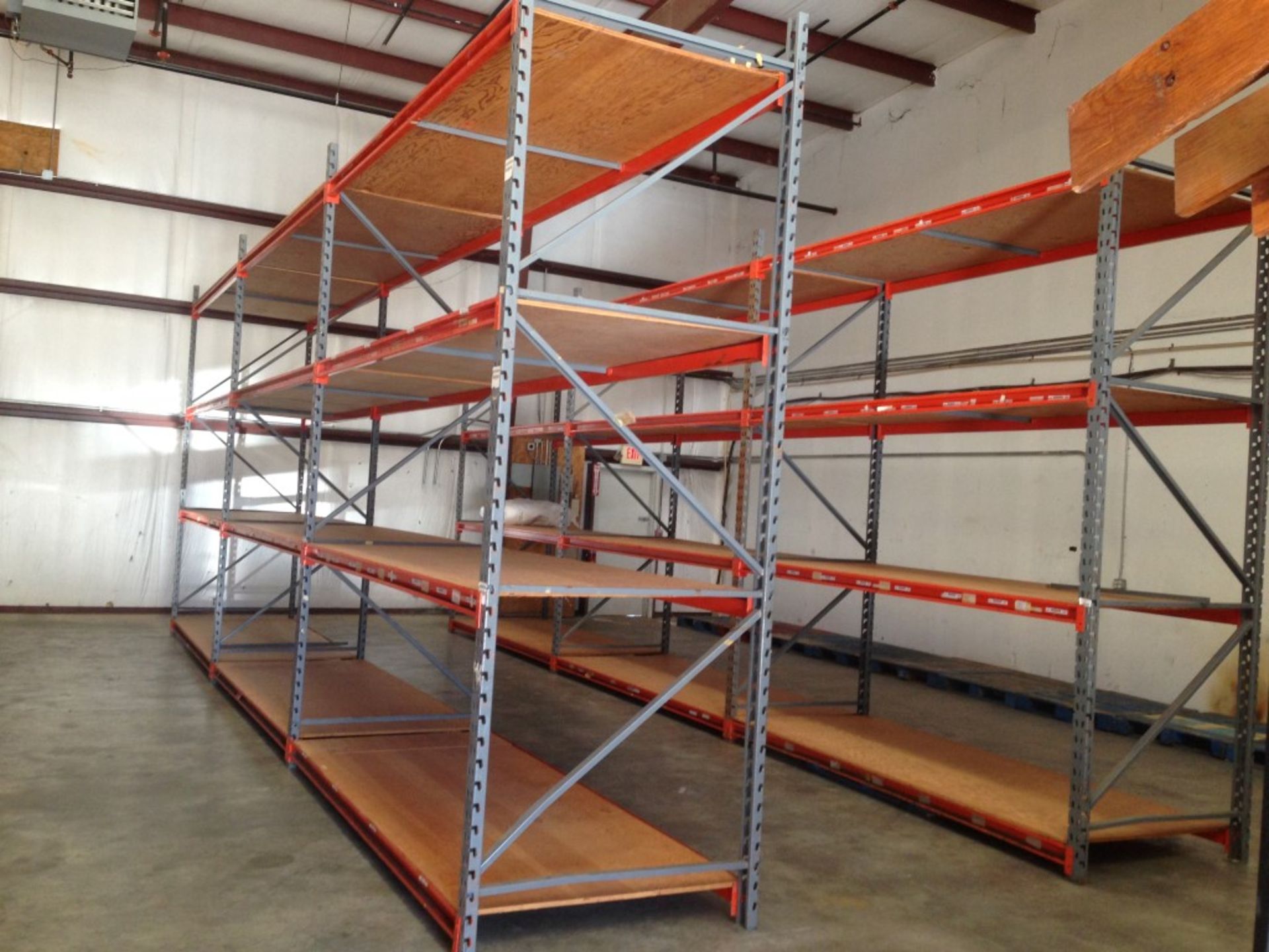 10 BAYS OF PALLET RACKING SIZE: 12'H X 48"D X 117"W. ONE MONEY - Image 4 of 4