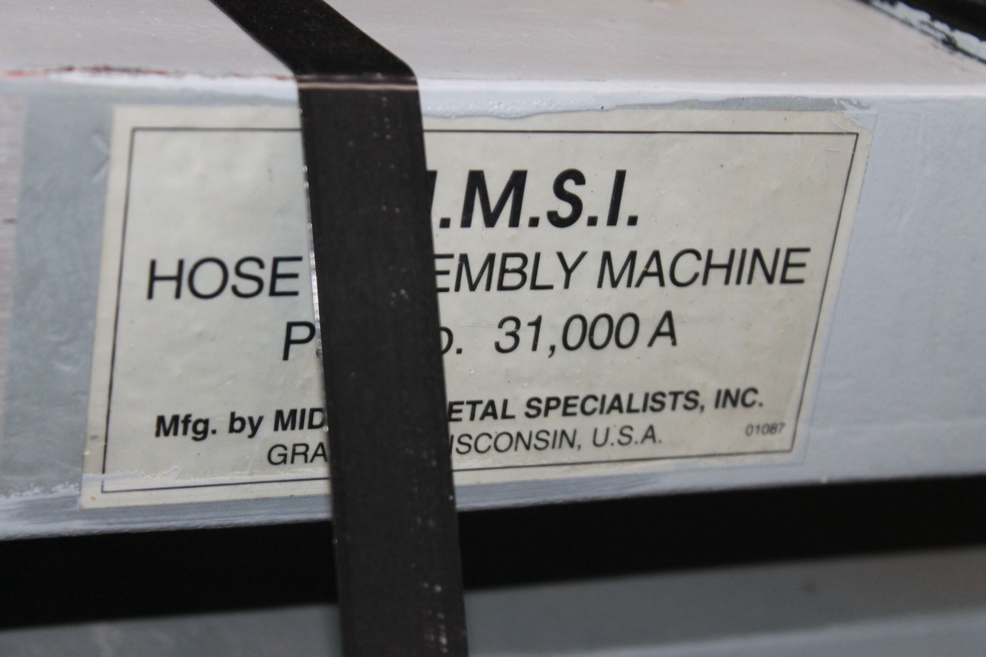 MMSI 31000A HOSE ASSEMBLY MACHINE - Image 2 of 6