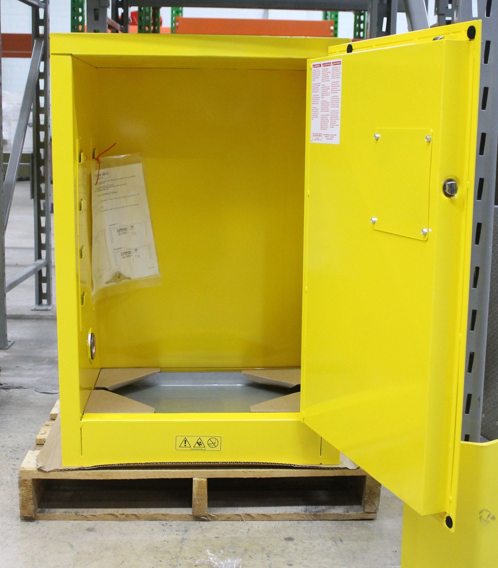 12 GALLON NEW FLAMMABLE SELF CLOSING SAFETY STORAGE CABINET, - Image 3 of 3