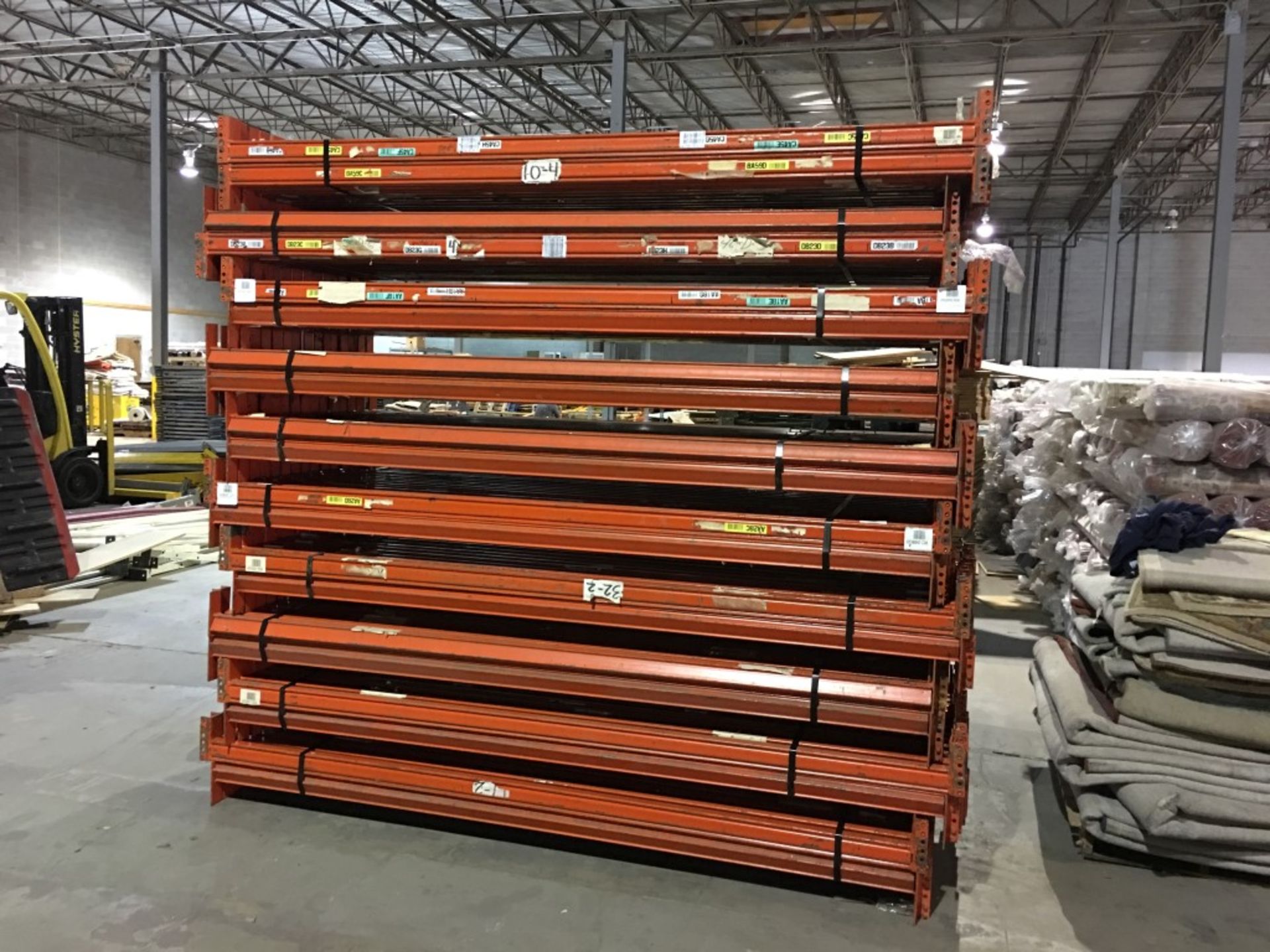 25 BAYS OF HI-LINE STYLE PALLET RACK, SIZE: 18'H x 42"D X 93"W - Image 2 of 2