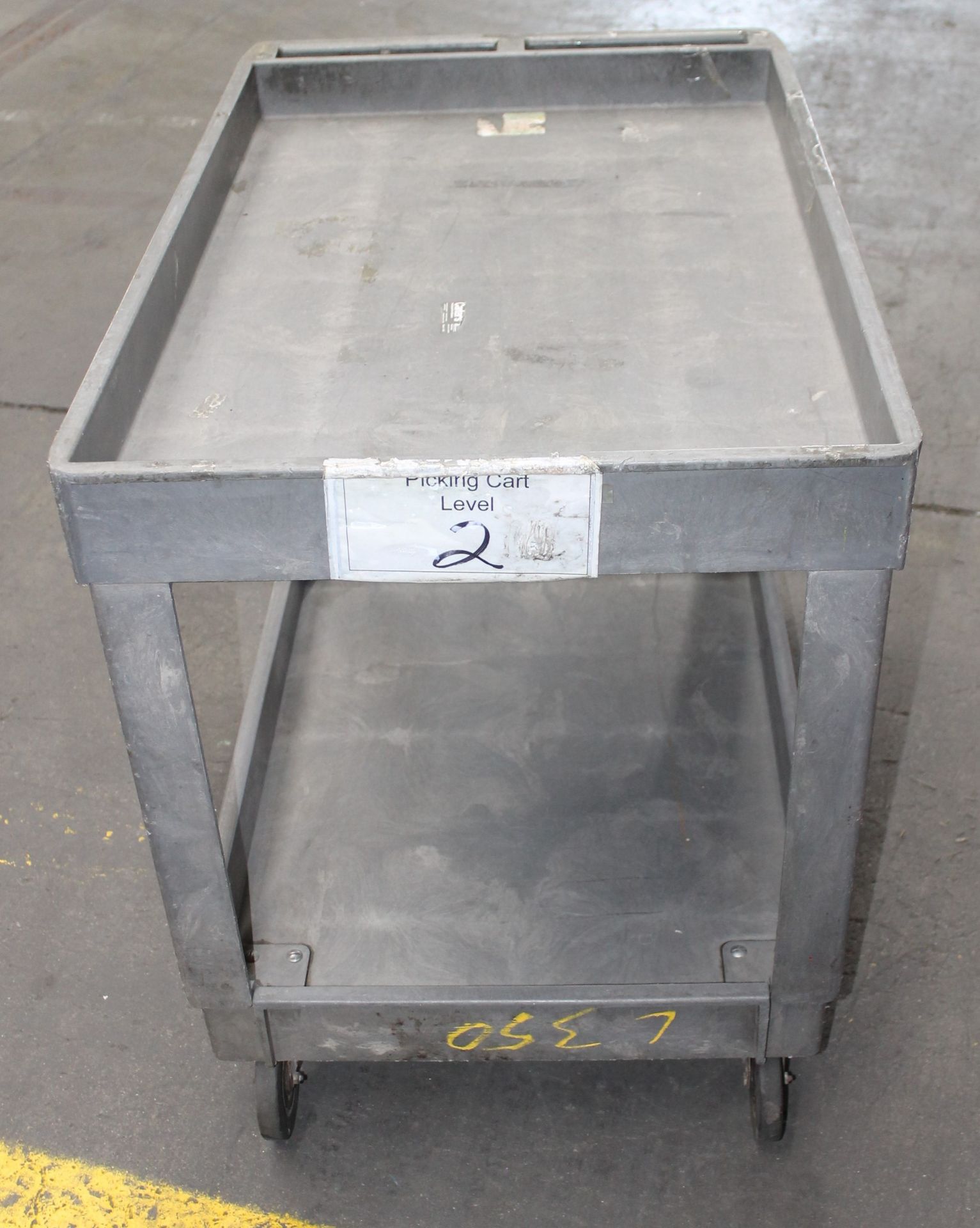 ROLLING RUBBERMAID 2 SELF CART, - Image 3 of 3