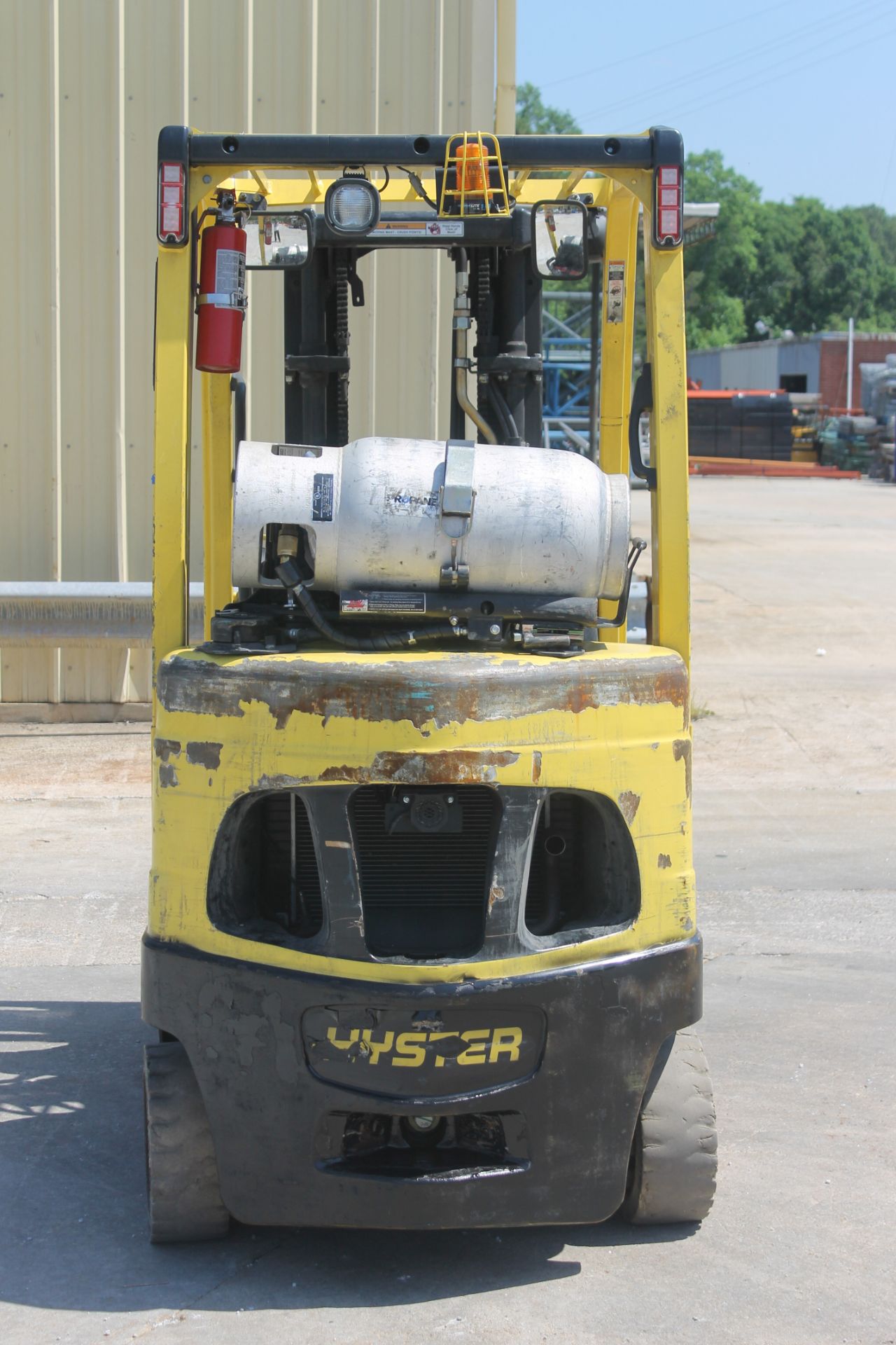 2012 HYSTER 5000 LB CAPACITY PROPANE FORKLIFT, 3 STAGE MAST (CHECK VIDEO) - Image 7 of 7