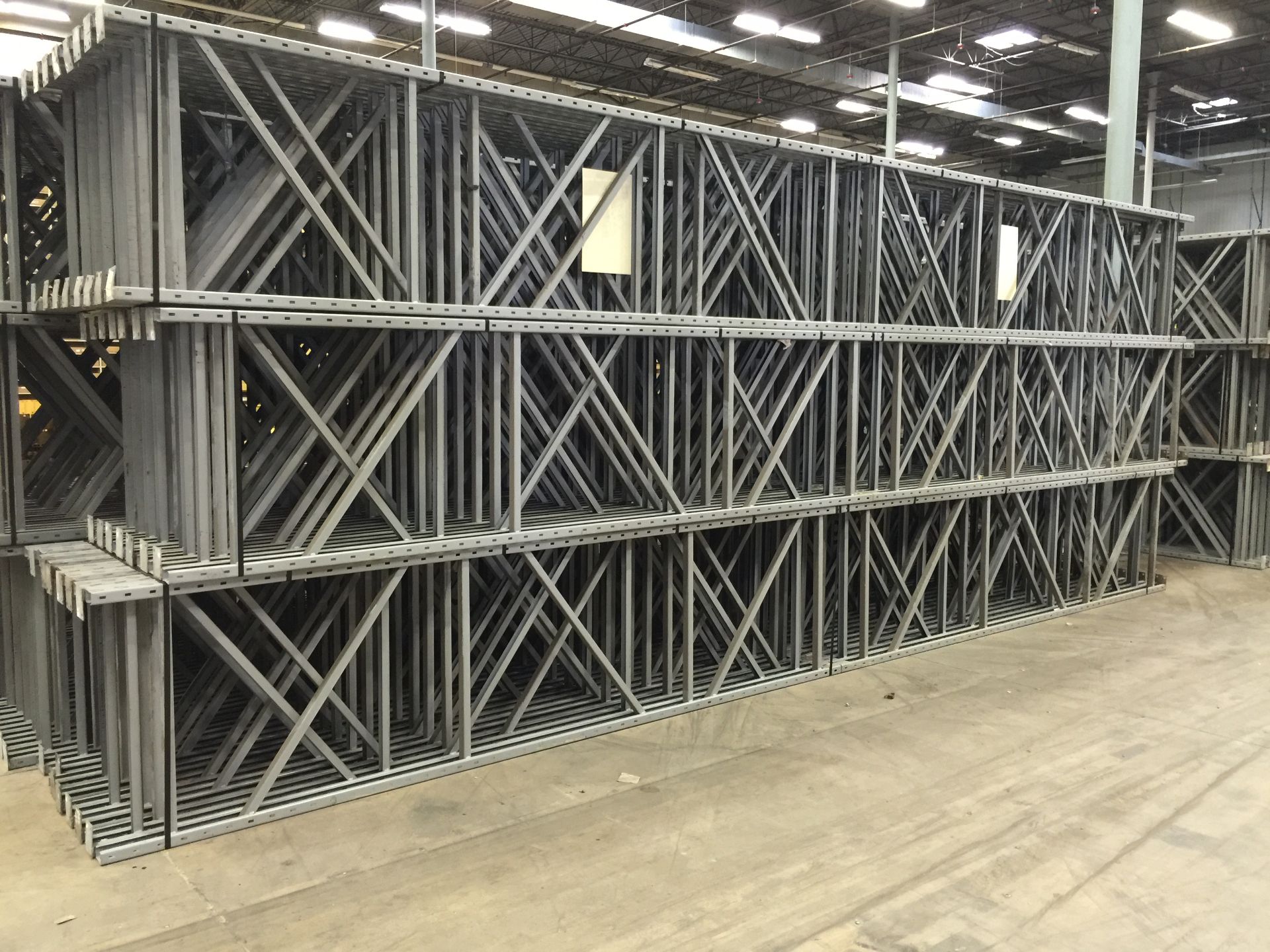 42 BAYS OF 24'H X 36"D X 106"W PENCO STYLE PALLET RACK, (8 BEAM LEVEL) - Image 4 of 4