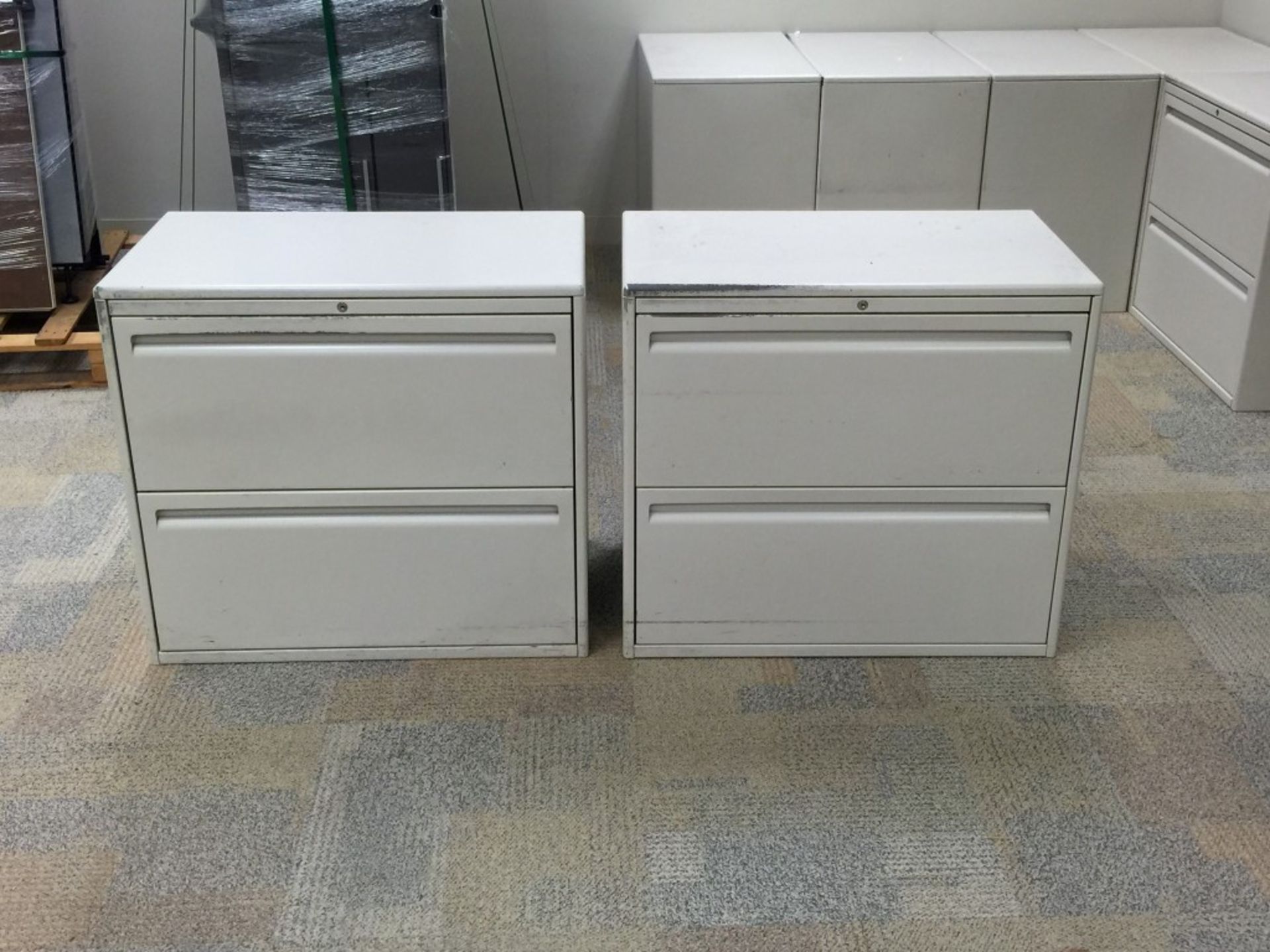 2 DRAWER LATERAL FILE CABINET , 2 PCS, 2 TIMES NOEY