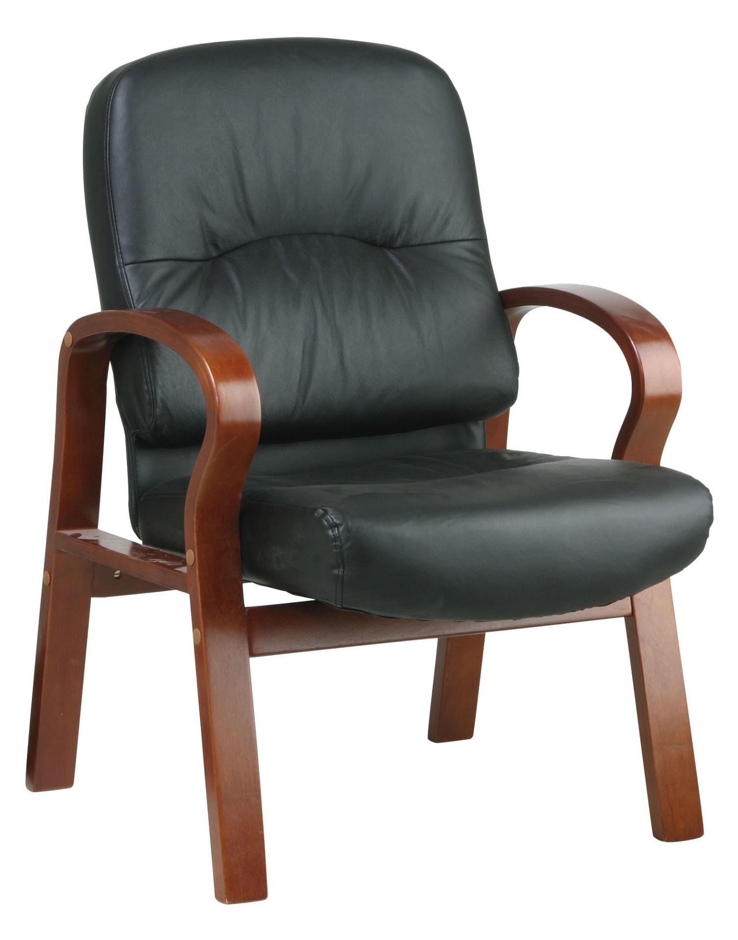 AVENUE WD5675-3 LEATHER VISITORS CHAIR