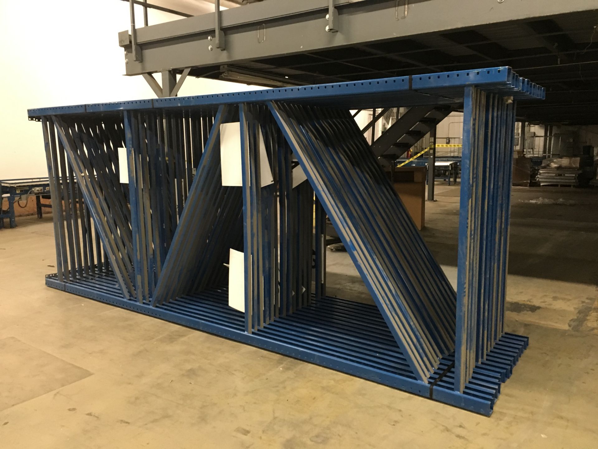 14 BAYS OF 15'H X 72"D X 144"W INTERLAKE TEARDROP PALLET RACK, (4 BEAM LEVEL) - Image 2 of 3