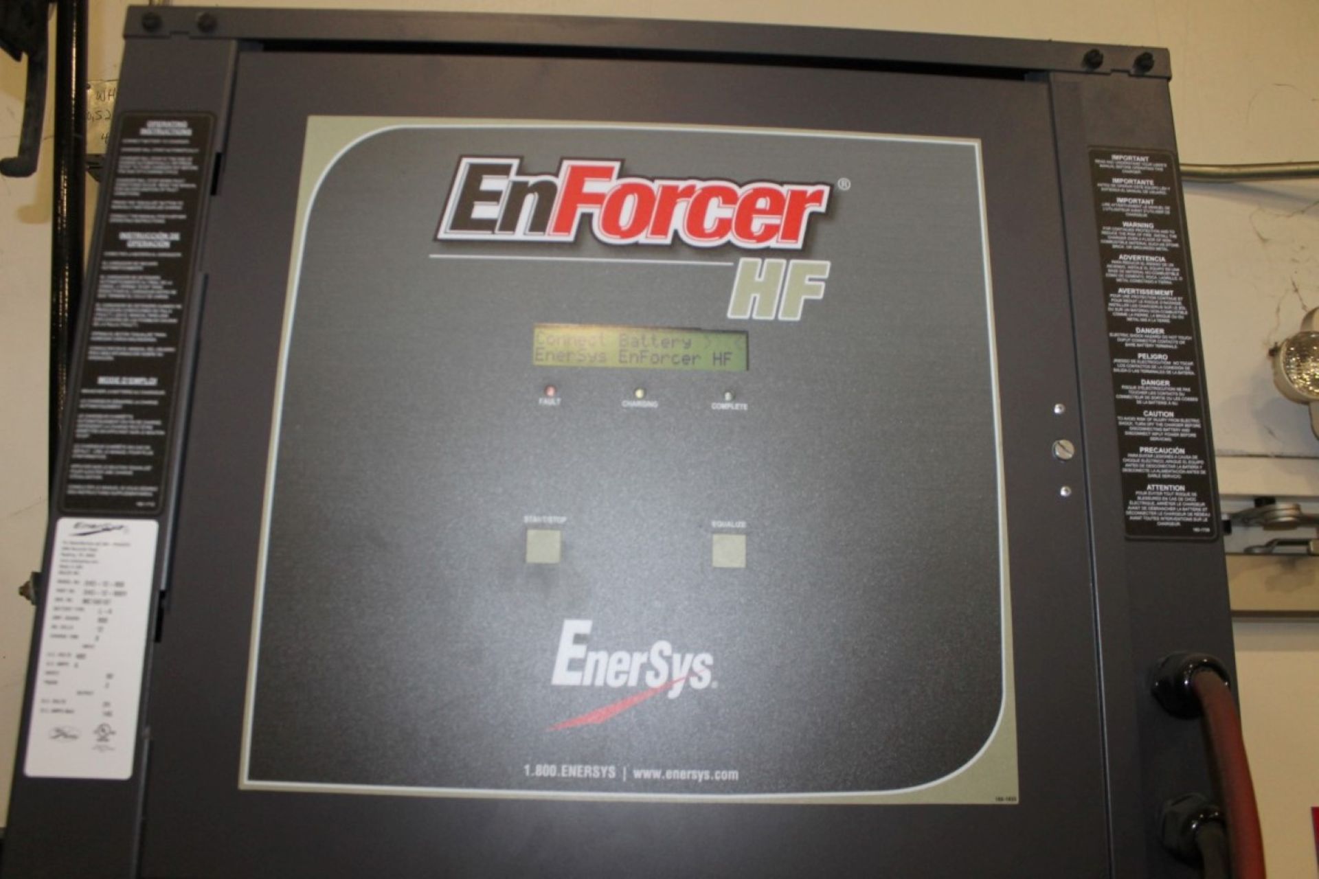 ENERSYS 24 VOLTS INDUSTRIAL BATTERY CHARGER, 900 AMP HRS, ENFORCE HF - Image 2 of 3