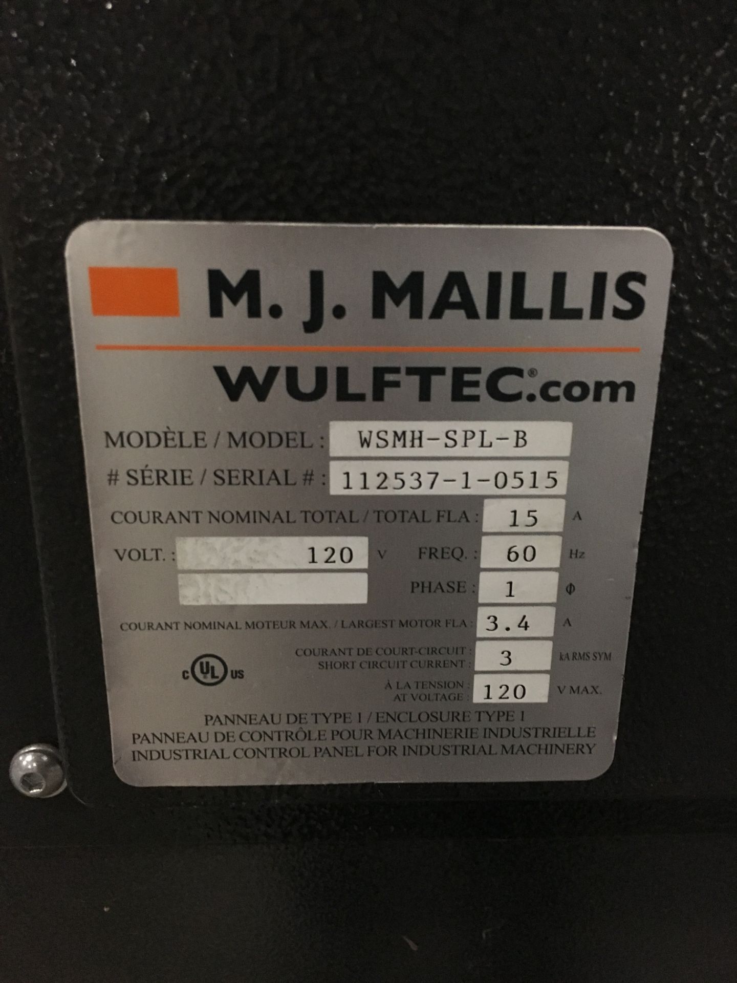 2015 WULFTEC SEMI-AUTOMATIC TURNTABLE STRETCH WRAPPER (WATCH VIDEO) - Image 2 of 4