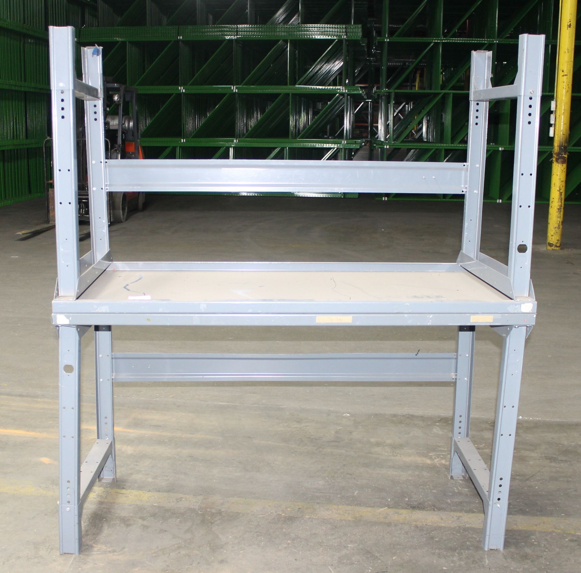 72"W X 30"D X 34"H METAL WORK BENCH