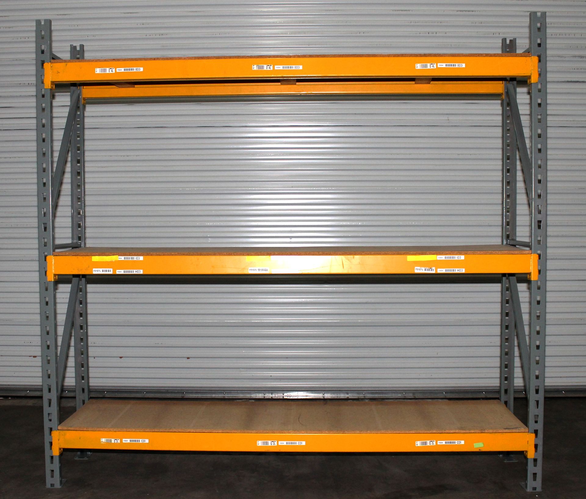 10 SECTIONS OF 96"H X 24"D X 96"L STOCK ROOM PALLET RACK SHELVING