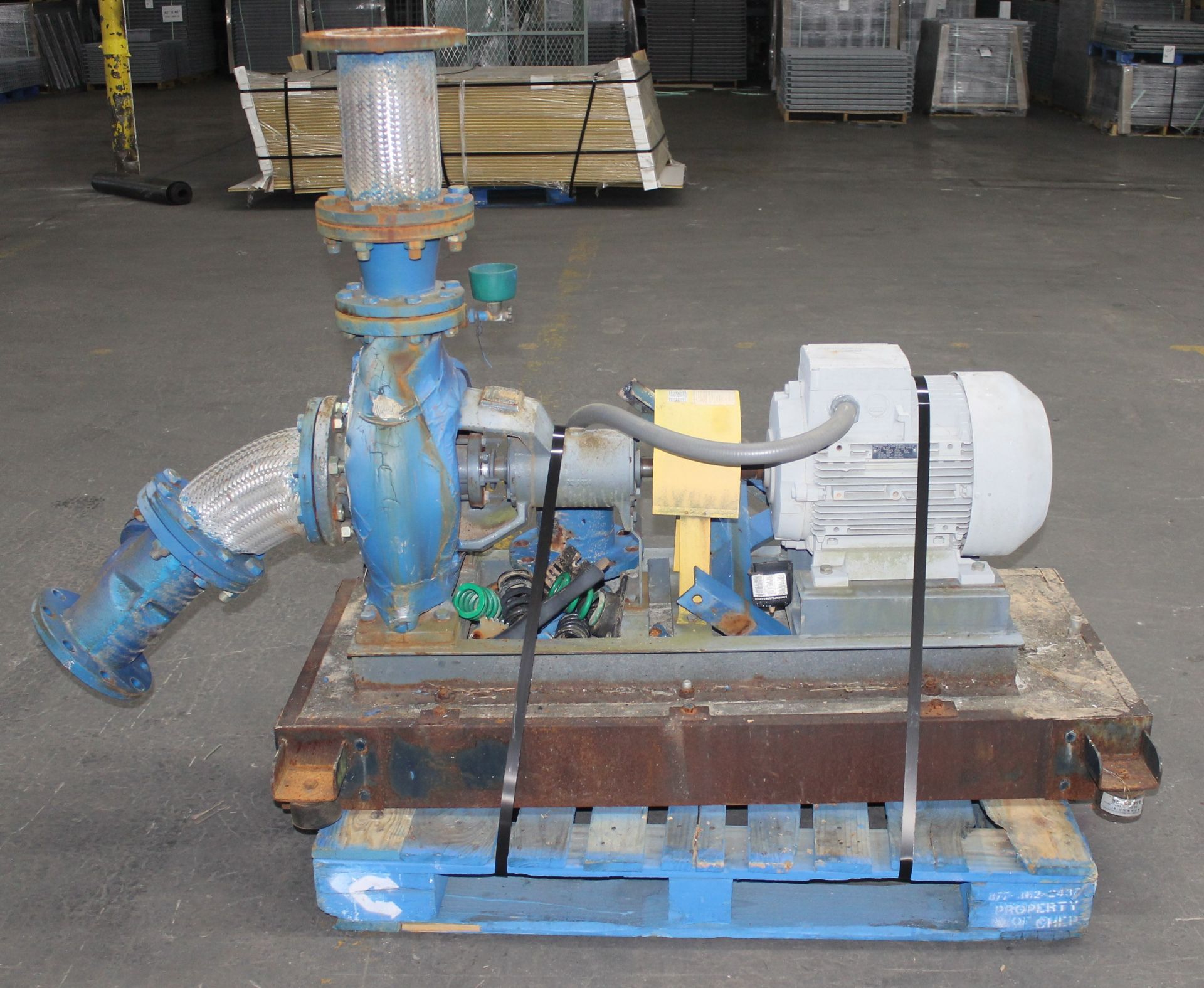 WILO INDUSTRIAL DIRECT COUPLED MOTOR PUMP, 15 KW OR 20 HP MOTOR. - Image 3 of 5
