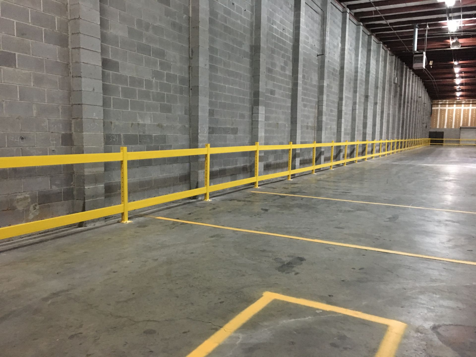 97 FT LONG AND 42" TALL GUARD RAIL