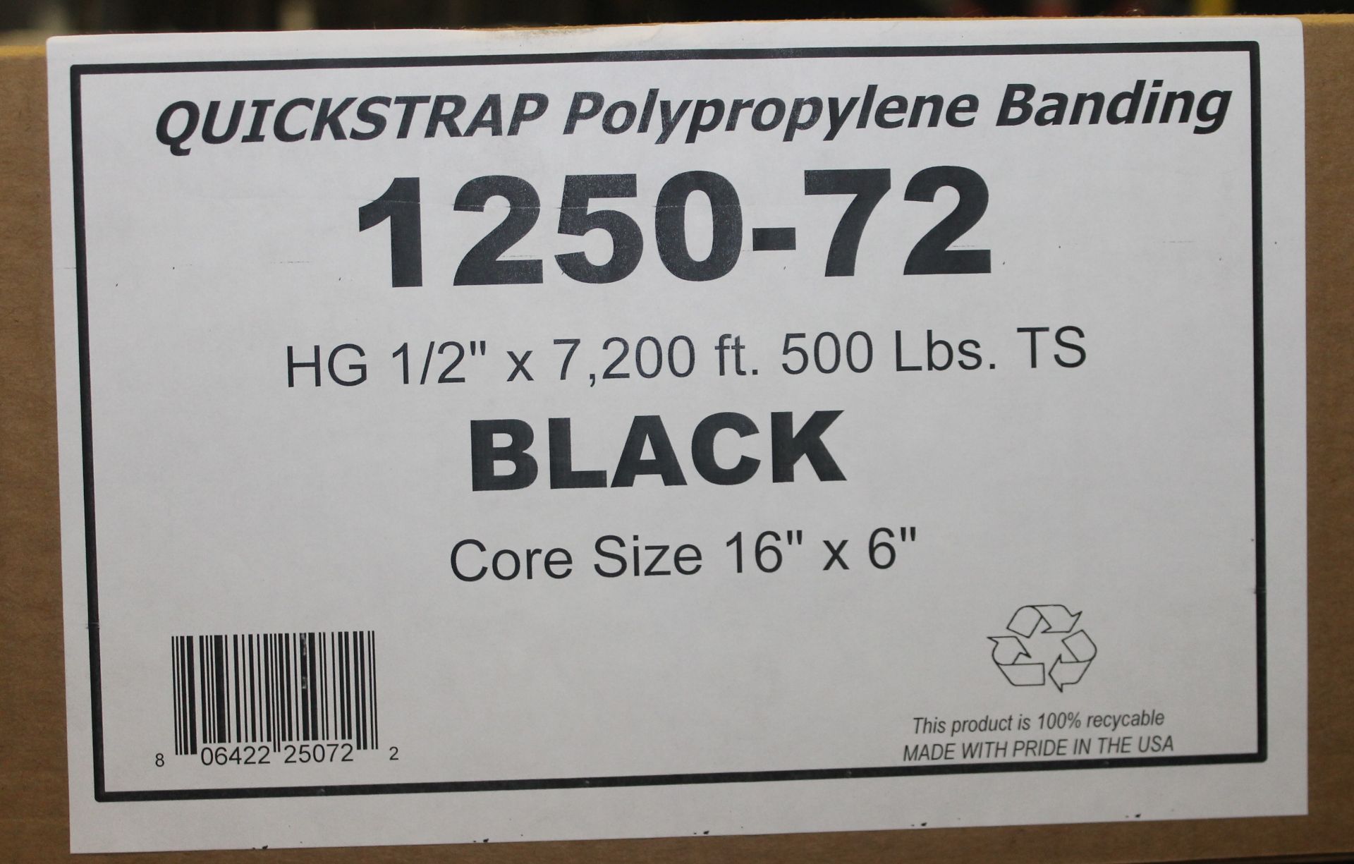 QUICKSTRAP 1250-72 POLYPROPYLENE BANDING, - Image 2 of 2