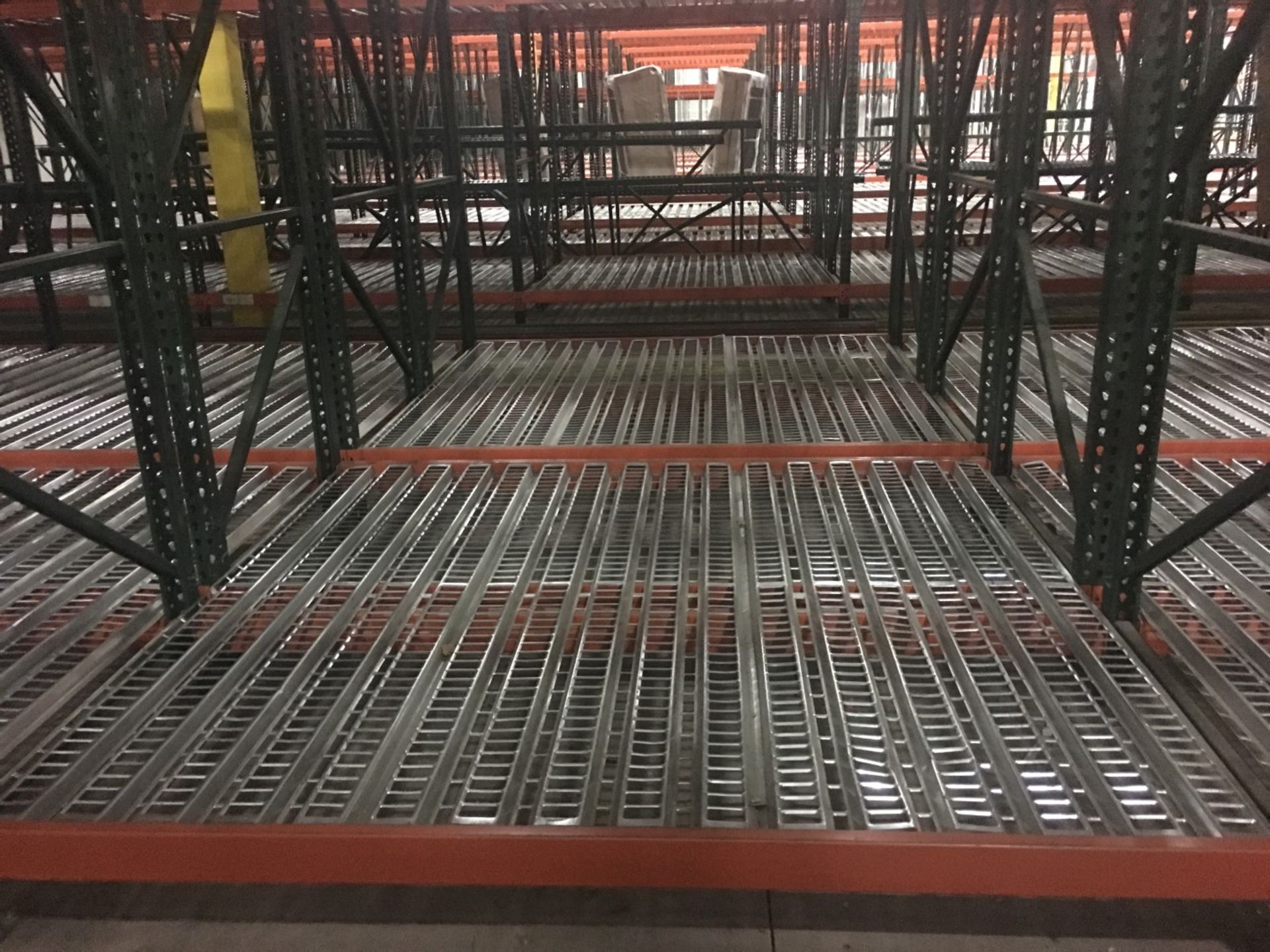 28 BAYS OF 26'H x 42"D X 120"W TEARDROP STYLE PALLET RACK, (BACK TO BACK) (4 BEAM LEVEL) - Image 2 of 4