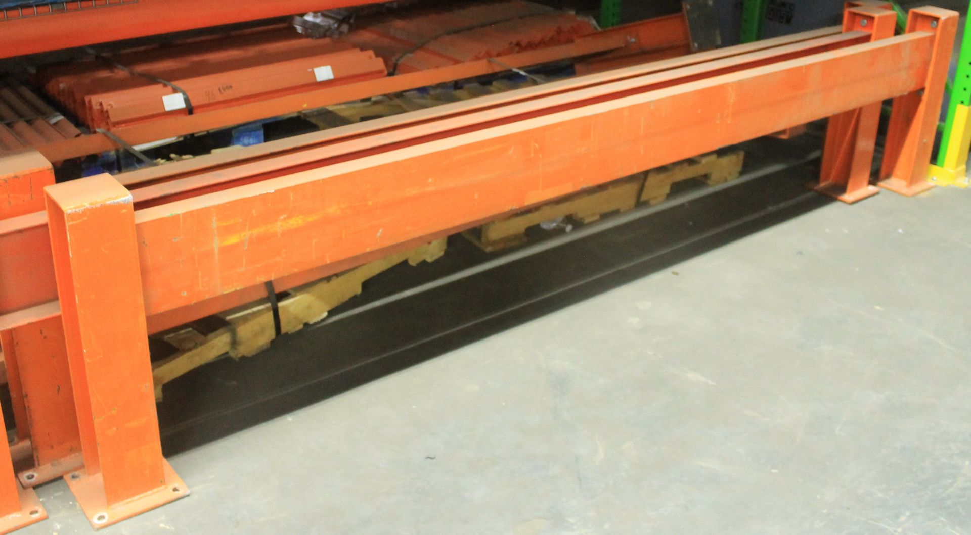 1 SECTIONS OF 125"W X 24"H HEAVY DUTY MACHINE GUARD RAIL