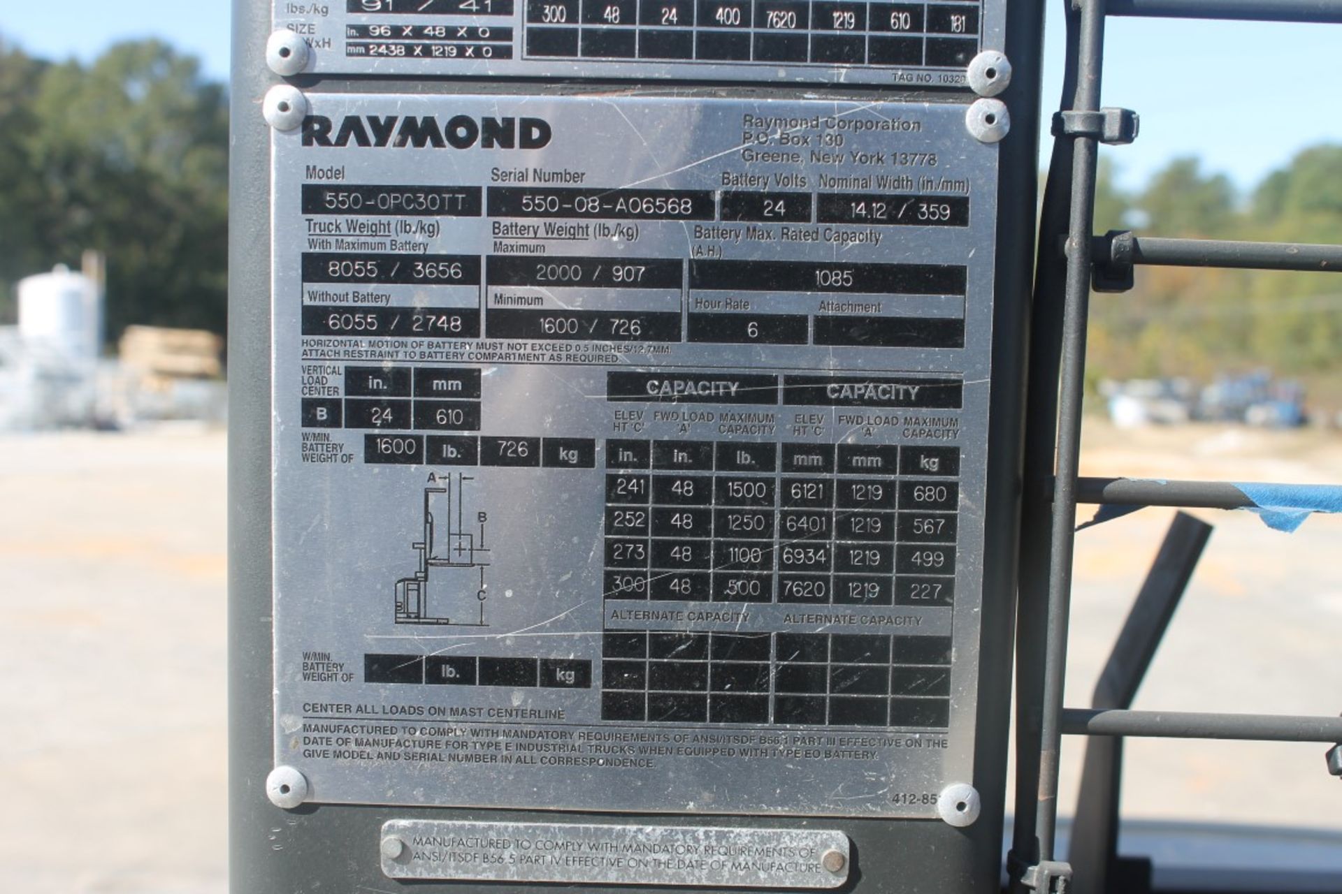 2008 RAYMOND 3000 LBS CAPACITY ORDER PICKER WITH 2015 BATTERY (WATCH VIDEO) - Image 9 of 9