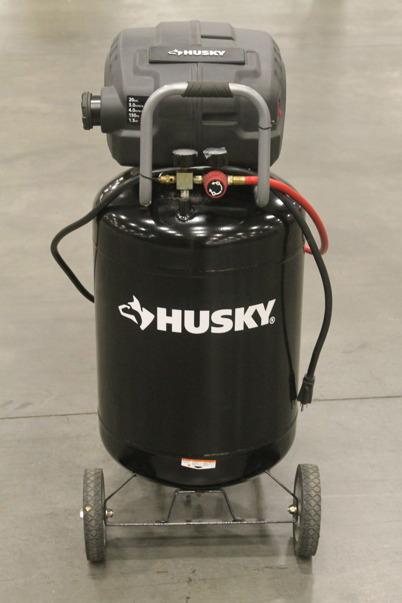 HUSKY 20 GAL. PORTABLE ELECTRIC AIR COMPRESSOR. , - Image 3 of 3