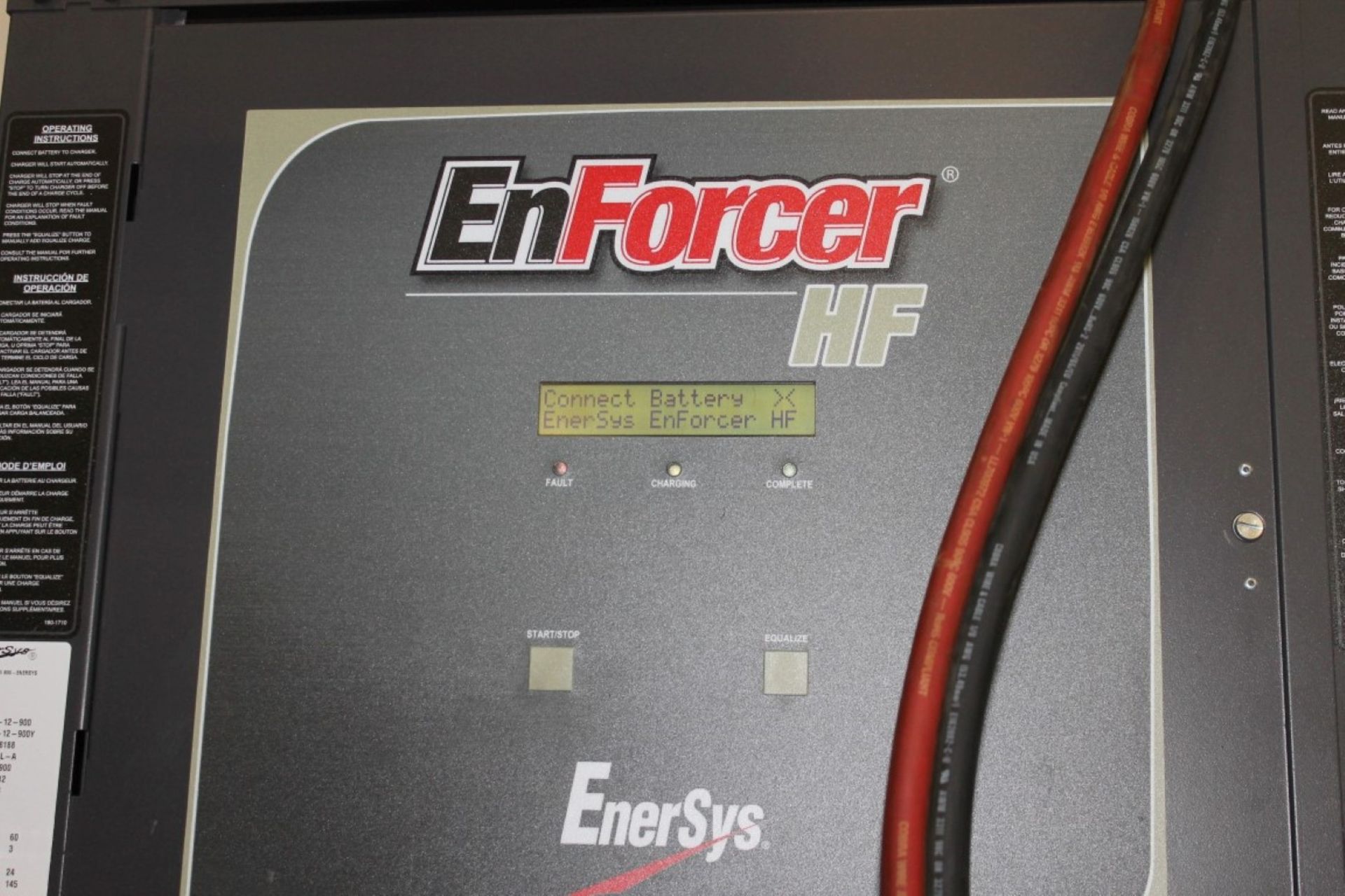 ENERSYS 24 VOLTS INDUSTRIAL BATTERY CHARGER, 900 AMP HRS, ENFORCE HF - Image 2 of 3