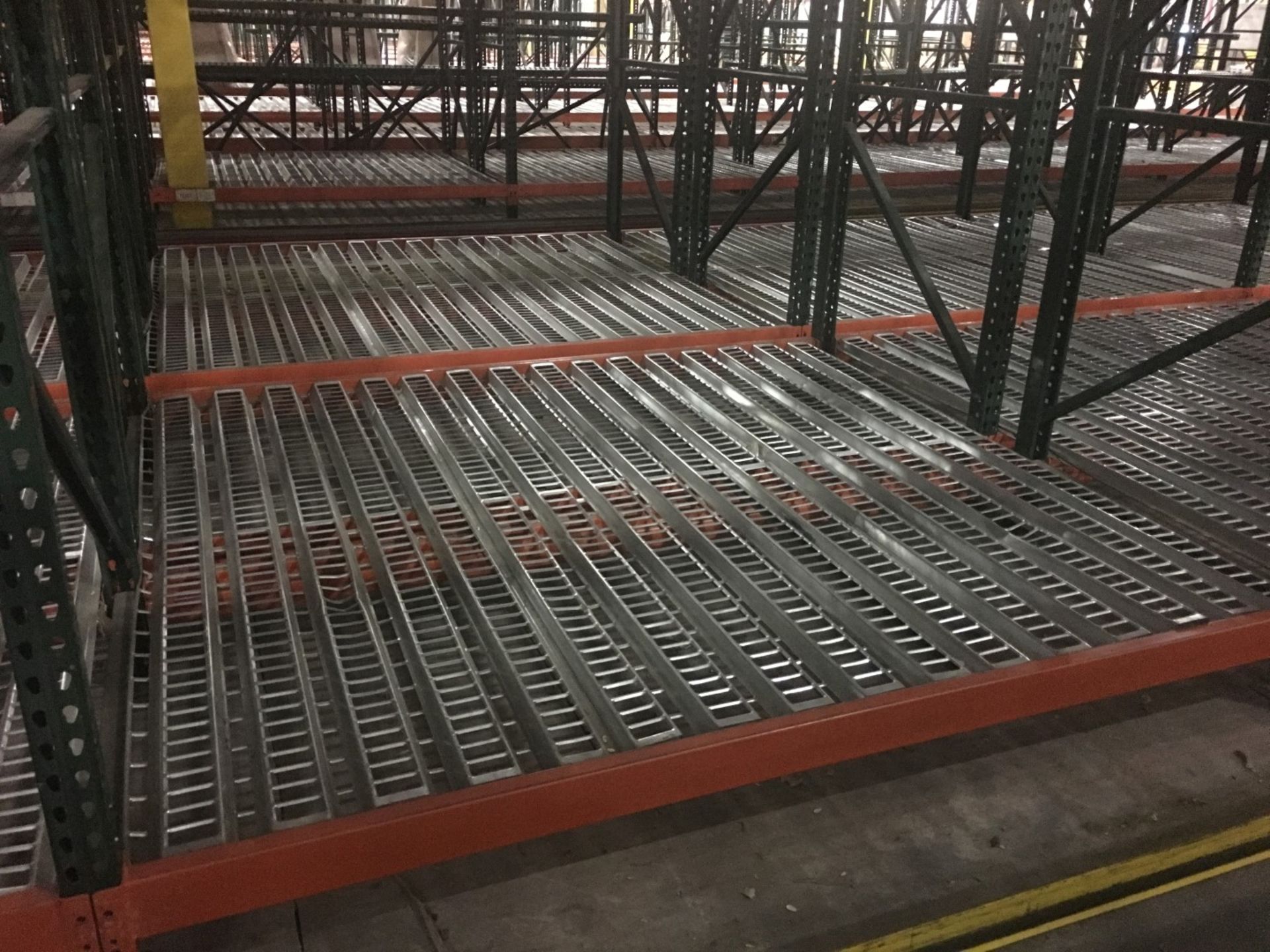 28 BAYS OF 26'H x 42"D X 120"W TEARDROP STYLE PALLET RACK, (BACK TO BACK) (4 BEAM LEVEL) - Image 2 of 4