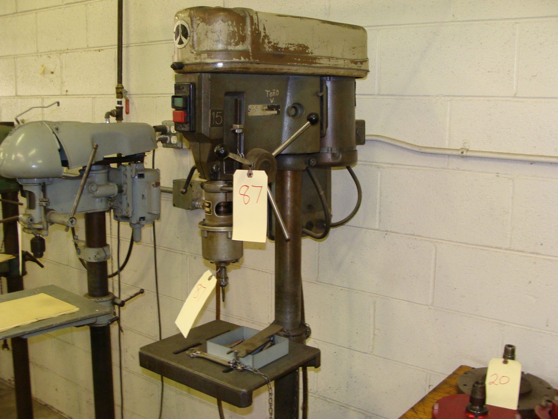 Rockwell Model 15665 Drill Press Serial # 1767870 with Procunier Taping Head