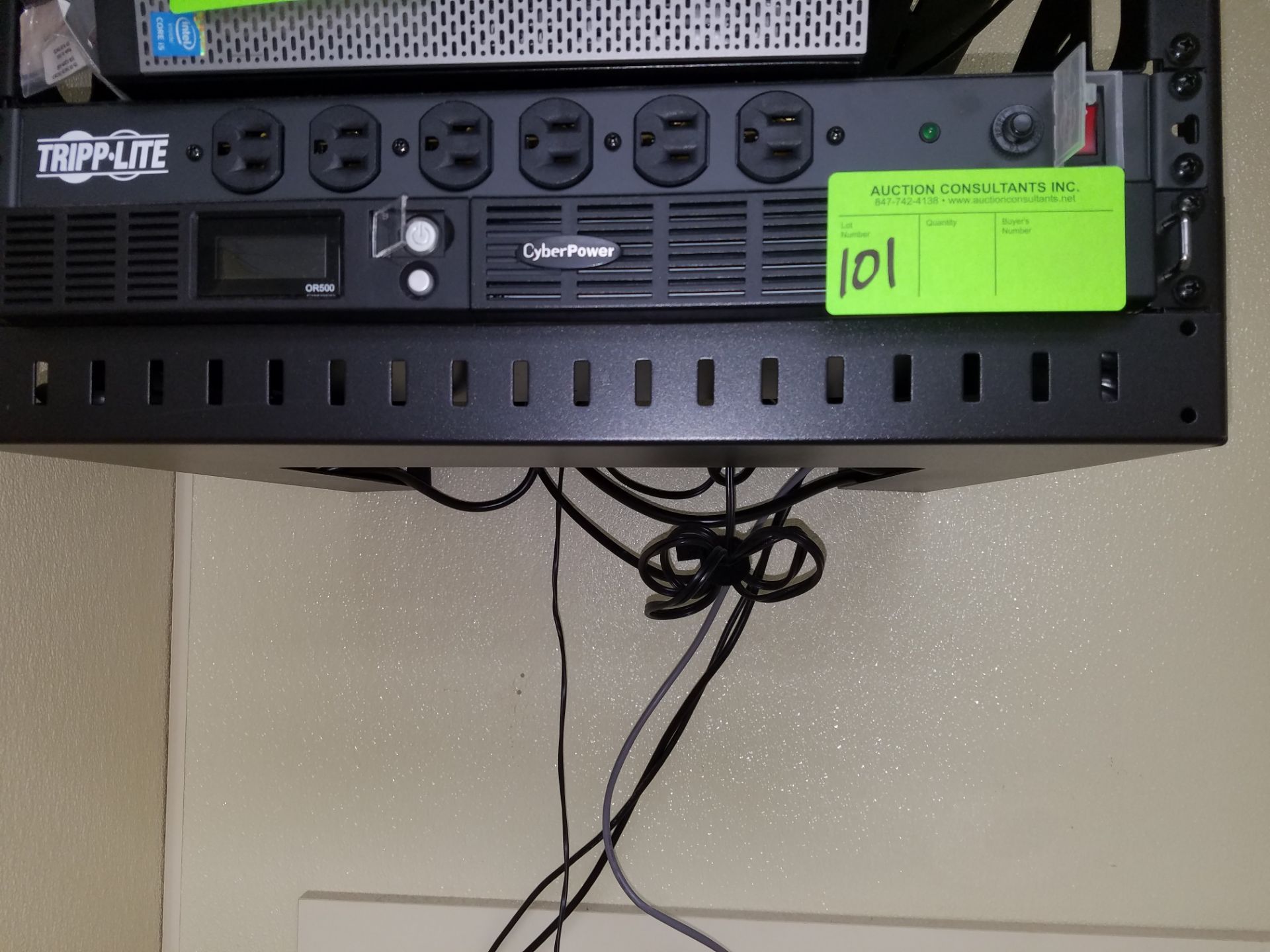 Tripp lite and Cyber power with rack and 6 security cameras