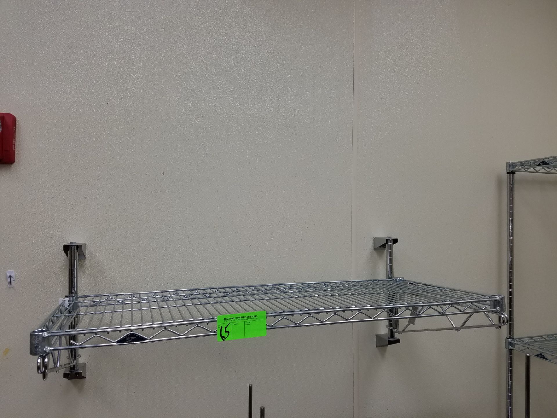 Metro stainless steel over shelf with brackets, 42"