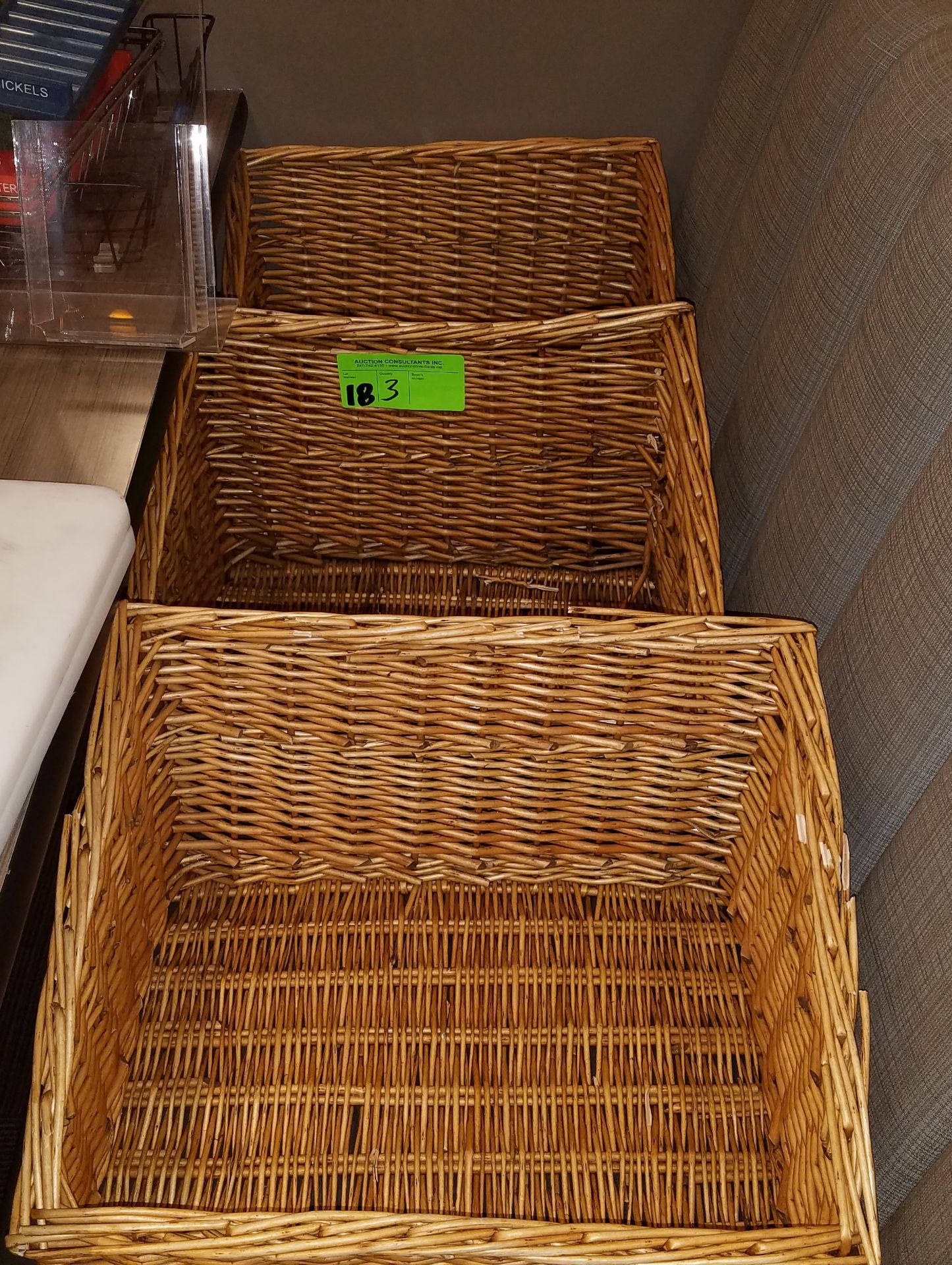 3 wicker baskets