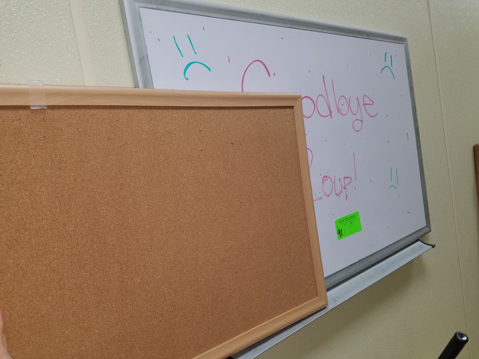 White board and bulletin board