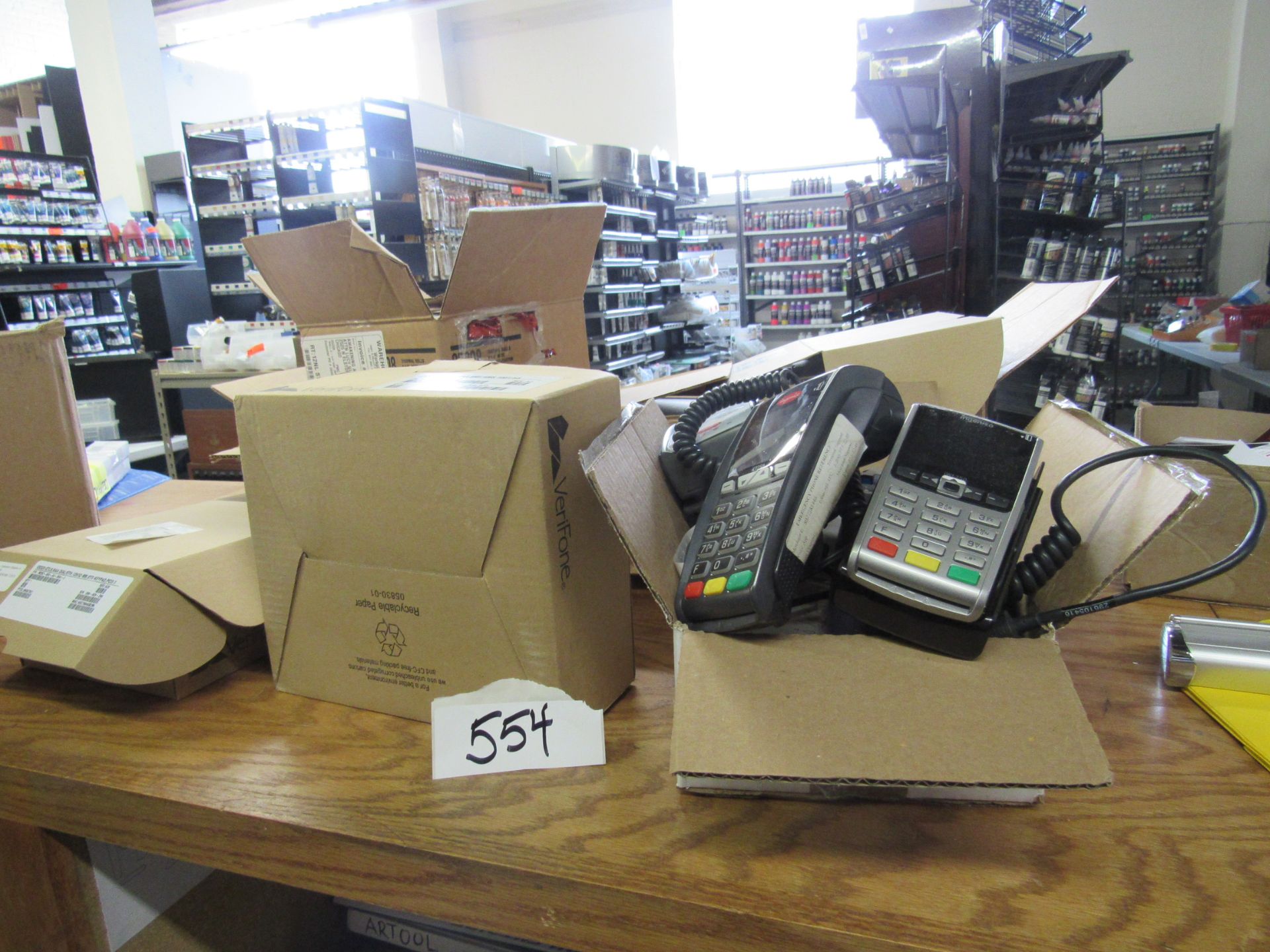 Grp of Credit card systems and tape: VeriFone and Ignecio