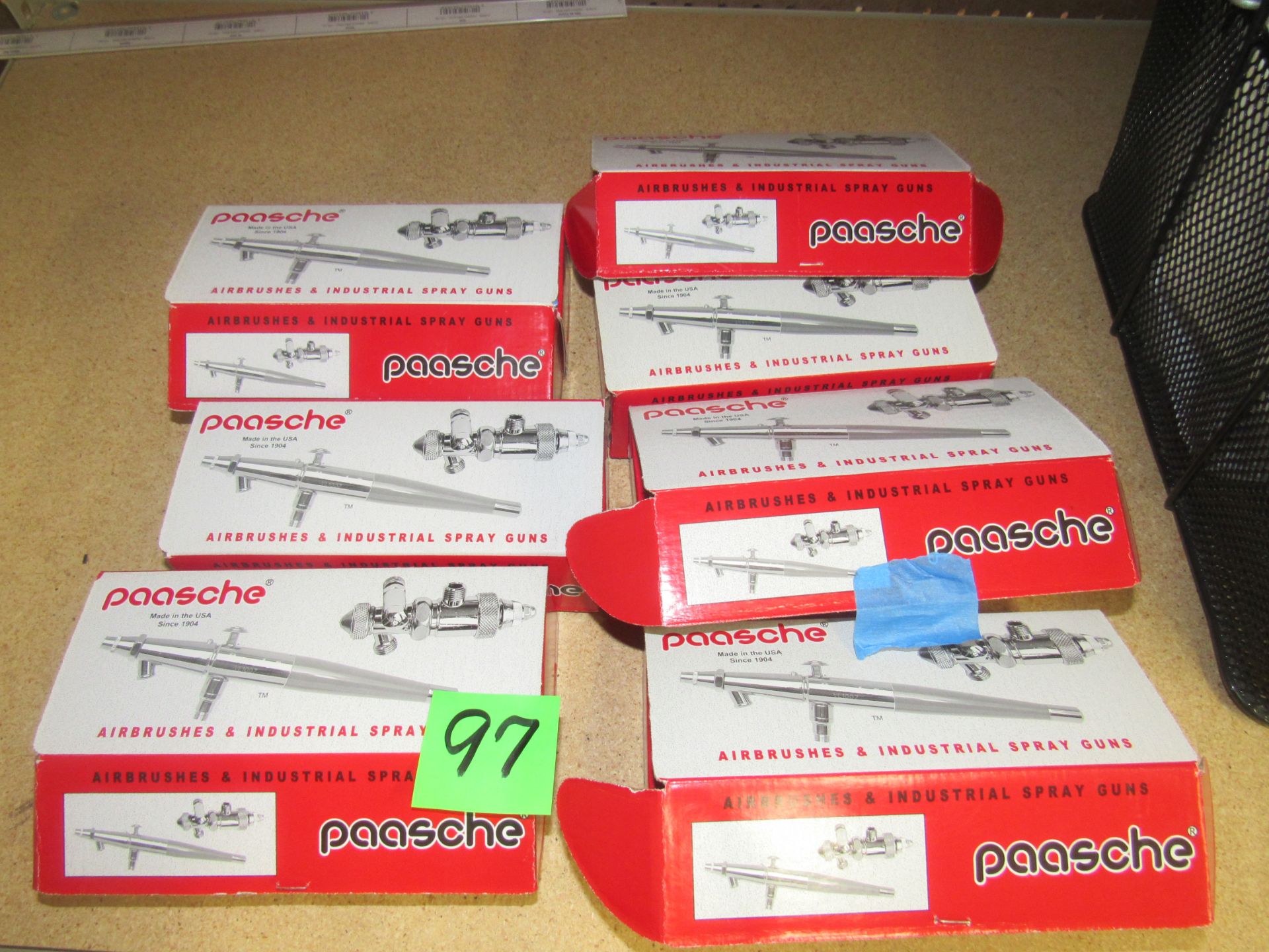 7 Paasche airbrushes