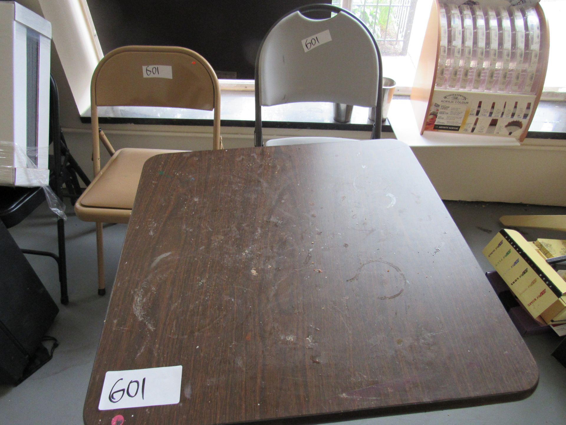 Grp of assorted tables and chairs