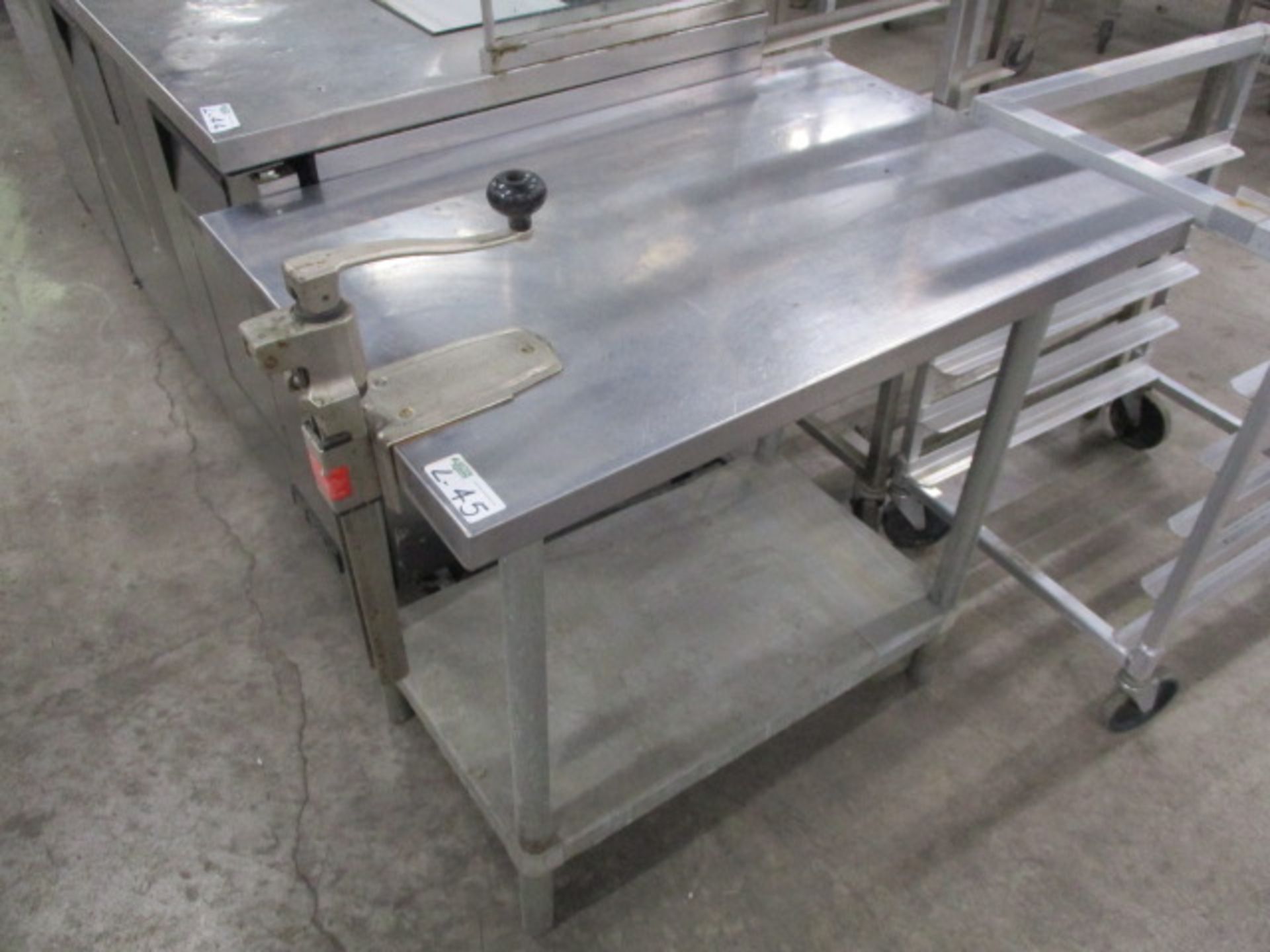36" X 24" S/S Table with Can Opener