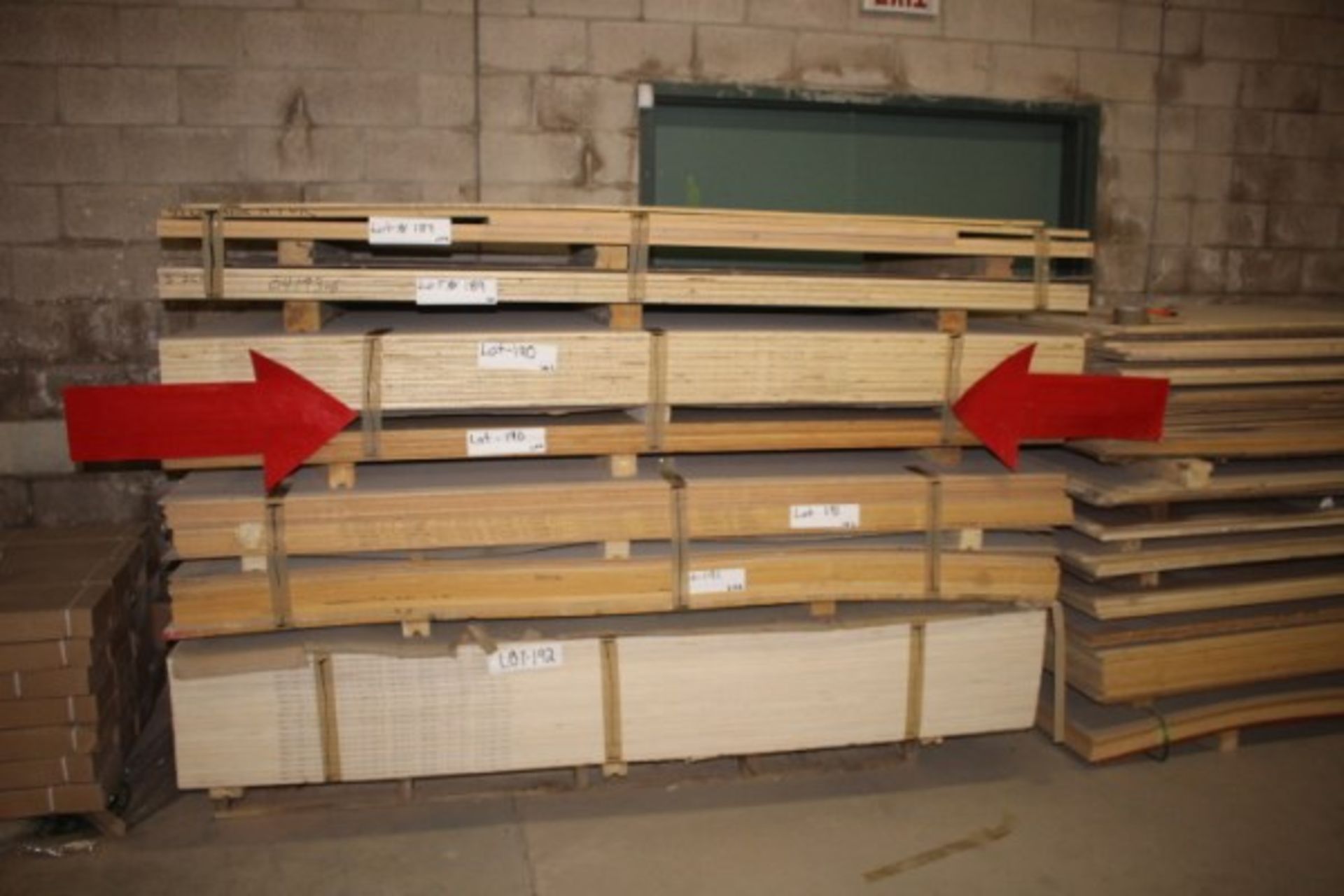 Lot of 4 x 8 sheets of plywood