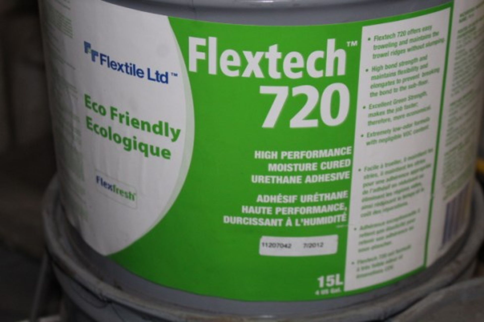 68 - 15 L cans of flextech 20 urethane adhesive - Image 3 of 3