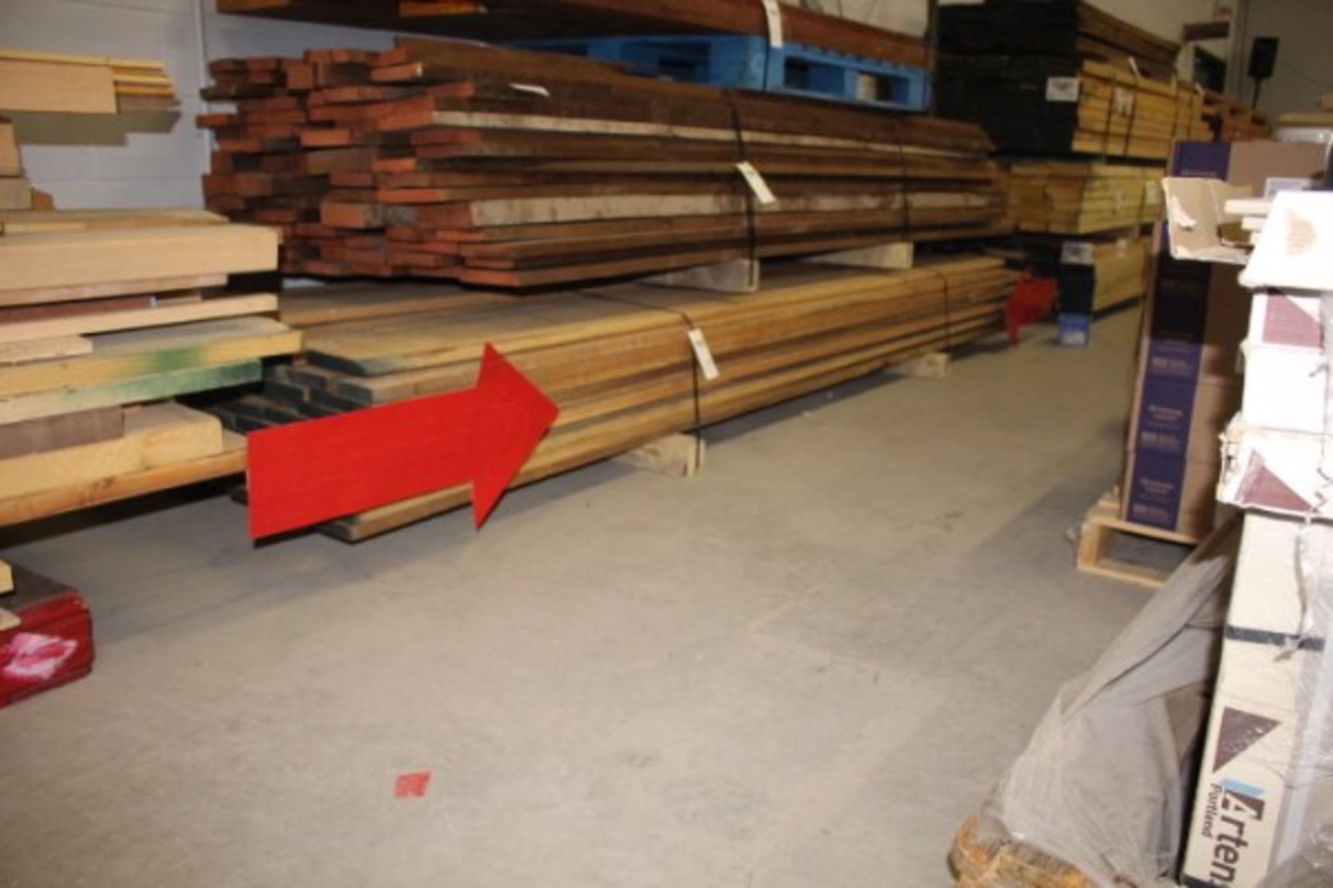 Pallet Lot of rough cut cherry wood lumber - Image 2 of 3