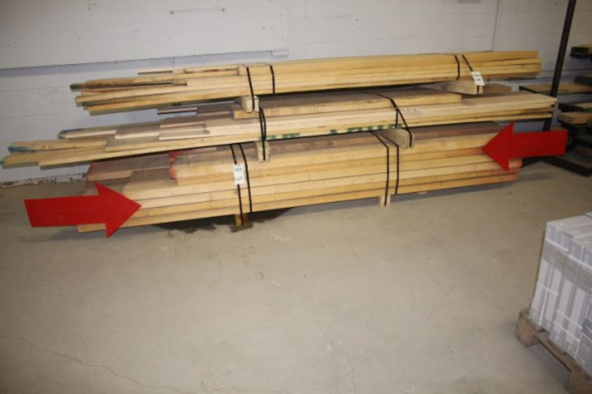 Pallet lot of Birch Rough Cut Lumber ( Approx 327.6 board feet)