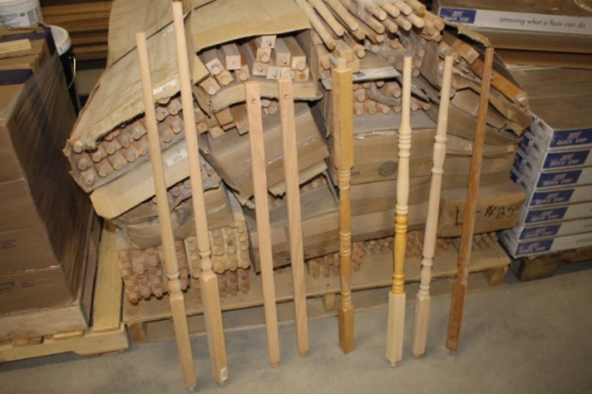 Pallet Lot of Hardwood Spindles - Image 2 of 2