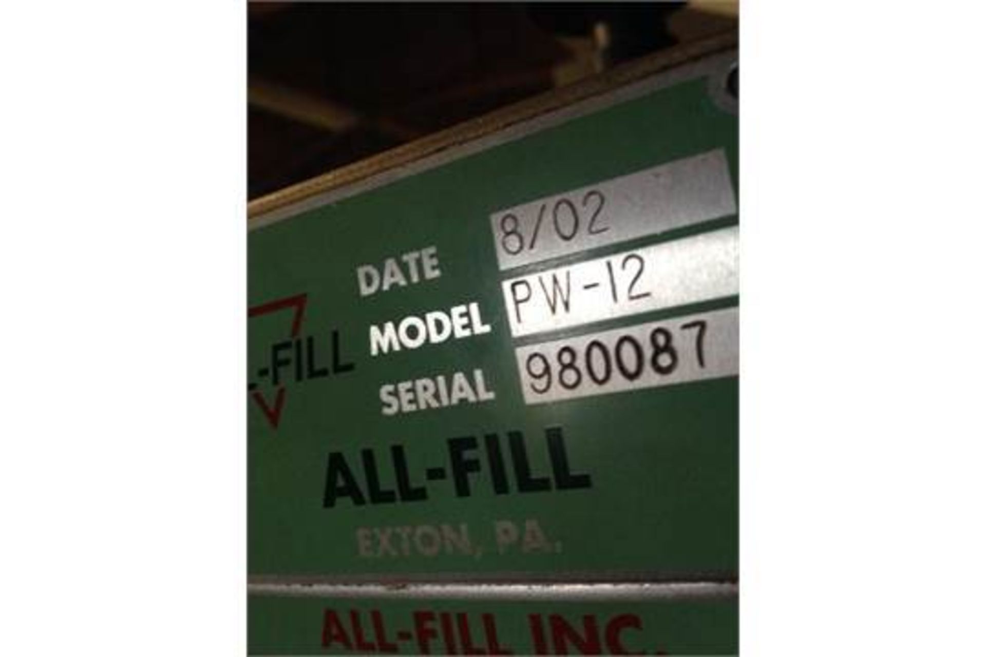 2002 All-Fill Check Weigher - Image 5 of 5