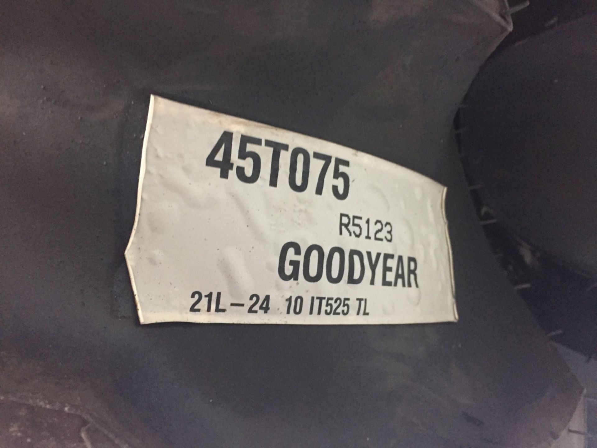 (2) New Goodyear IT525, 21L-24, 10 Ply mounted on Case Backhoe, 10 Bolt Rims, (Used), Located in Mt. - Image 2 of 3