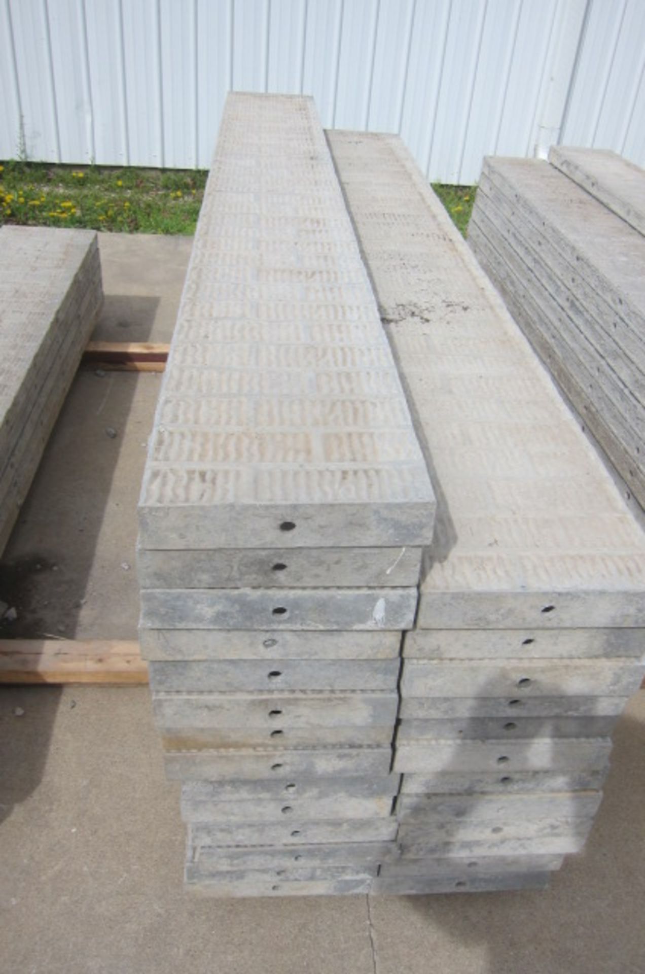 (14) 12" X 8' Wall-ties Aluminum Concrete Forms, VertiBrick, 6-12 Hole Pattern, Nice Clean Set